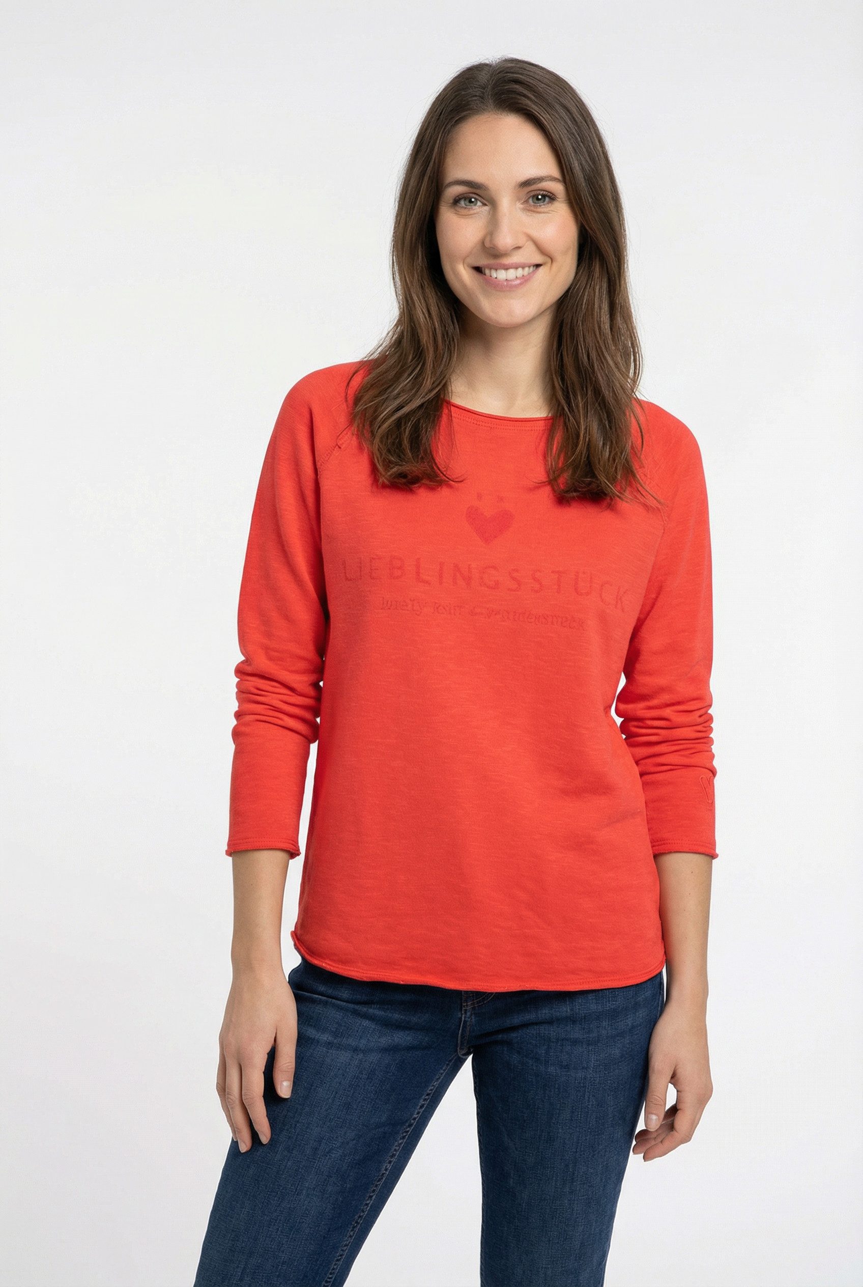 Lieblingsstück Sweatshirt CathrinaEP mit Logo-Print