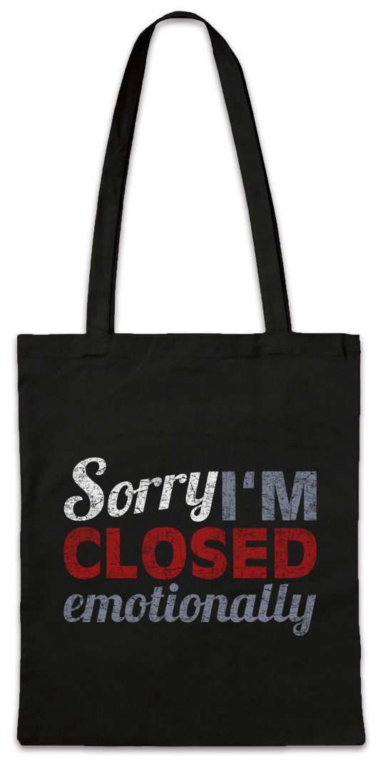 Urban Backwoods Beuteltasche Sorry I'm Closed Emotionally Stofftasche Emotionen Emotions Single (1-tlg), Vergeben Engaged Paar Couple