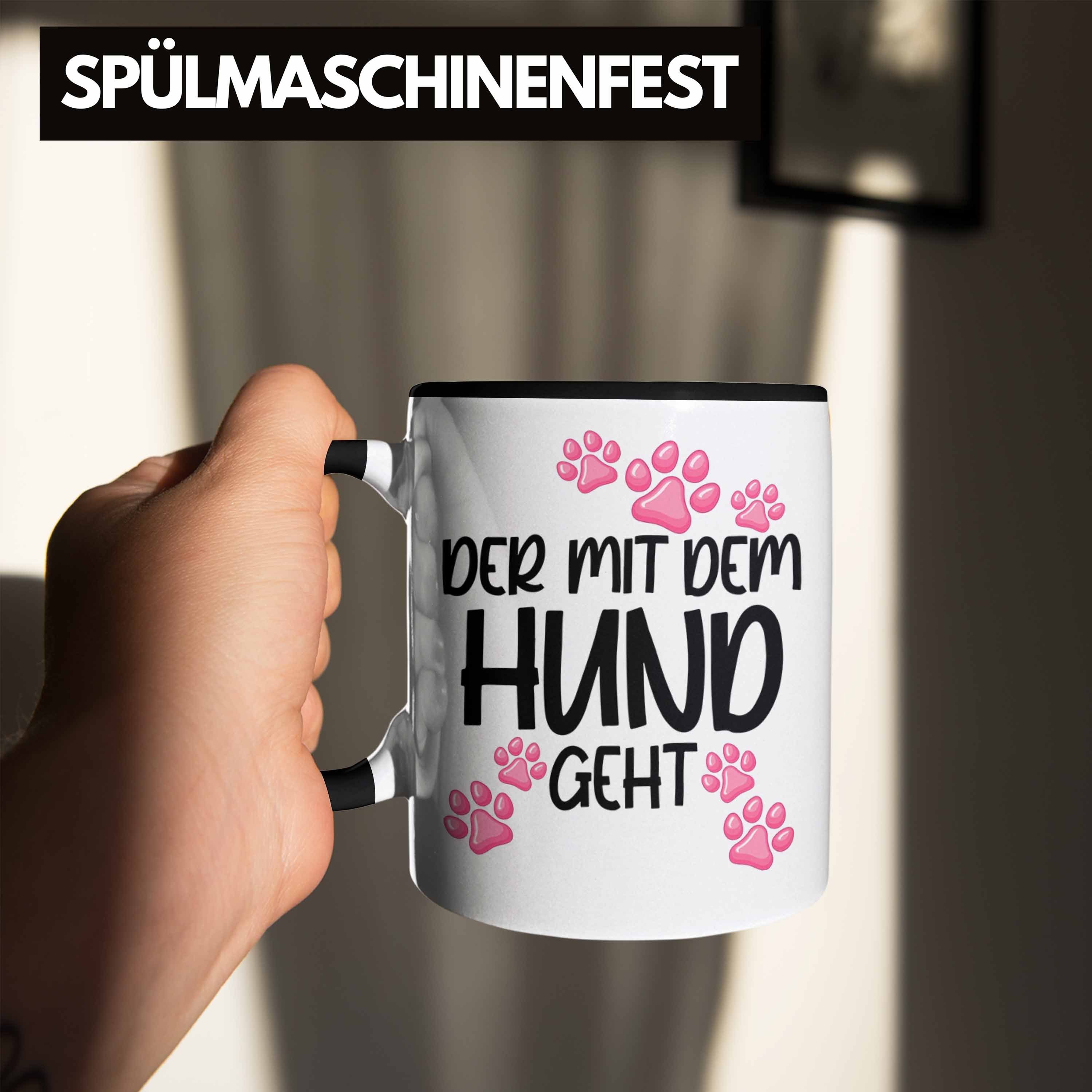 Trendation dem Mit Trendation Hundebesitzer Schwarz Tasse mit Lustig Geht - Tasse Becher Tasse Hunde Der Spruch Geschenkidee Hund