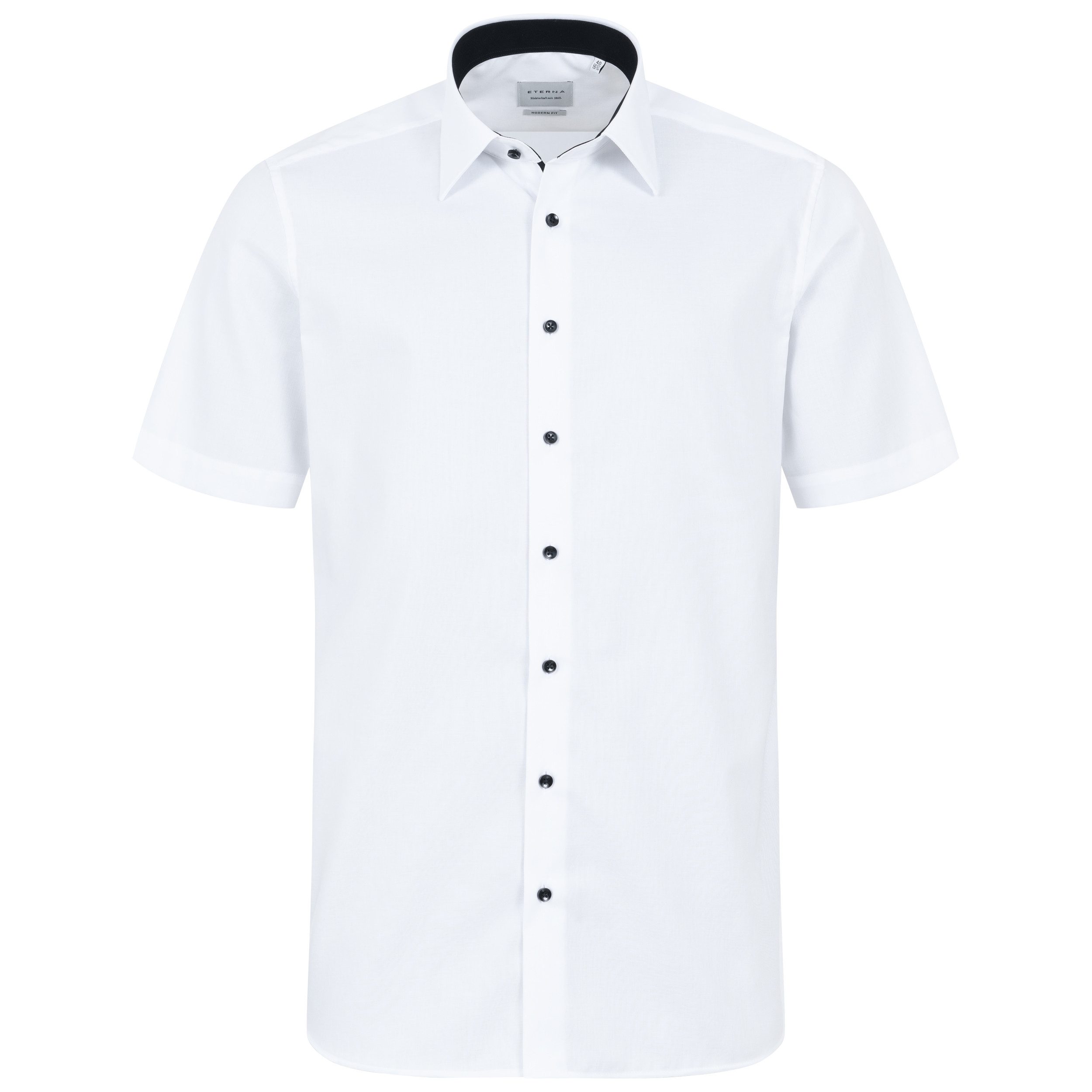 Eterna Kurzarmhemd Modern Fit, 100 % Baumwolle Bügelfrei