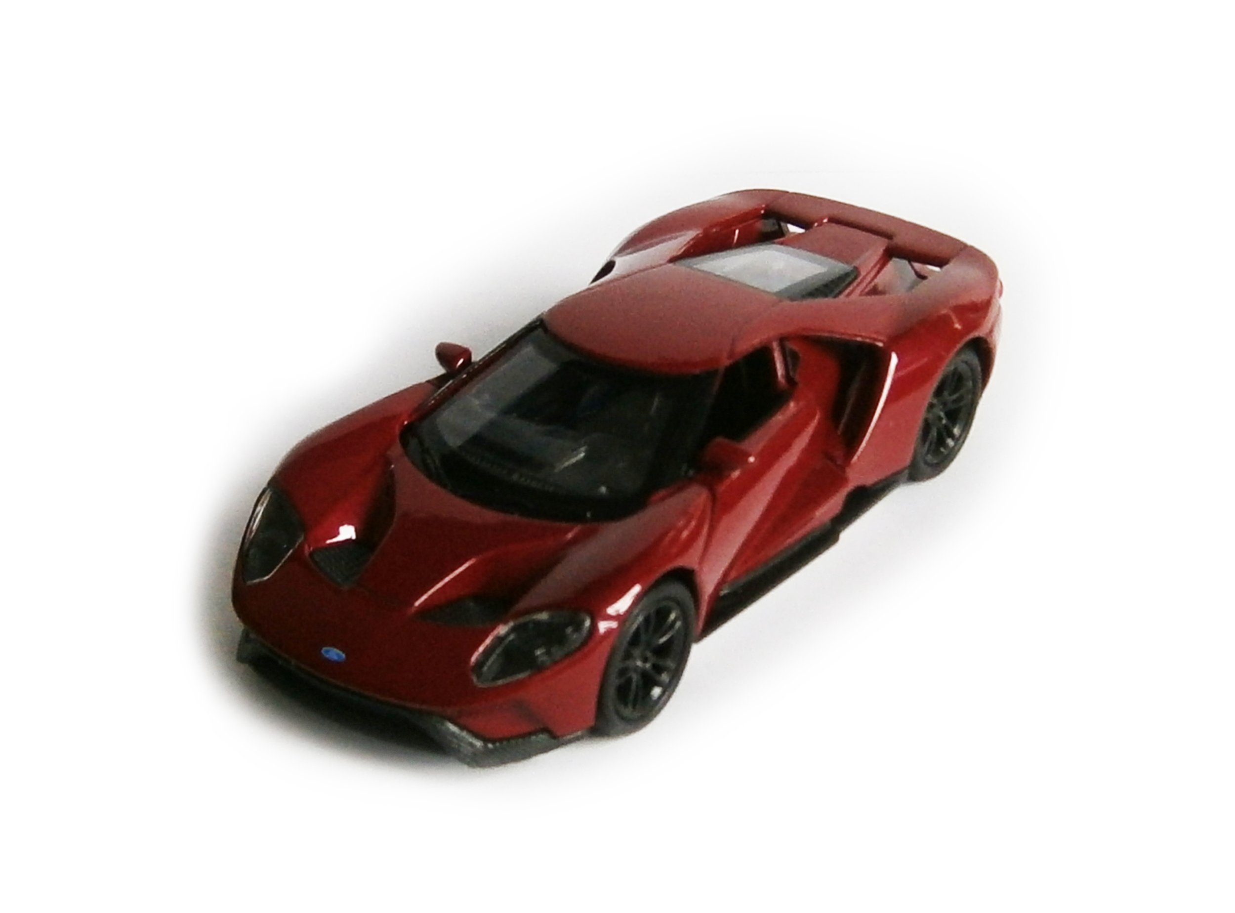 Welly Modellauto FORD GT 2017 12cm Metall Modellauto Modell Auto 16 (Dunkelrot), Metall Spielzeugauto Kinder Geschenk