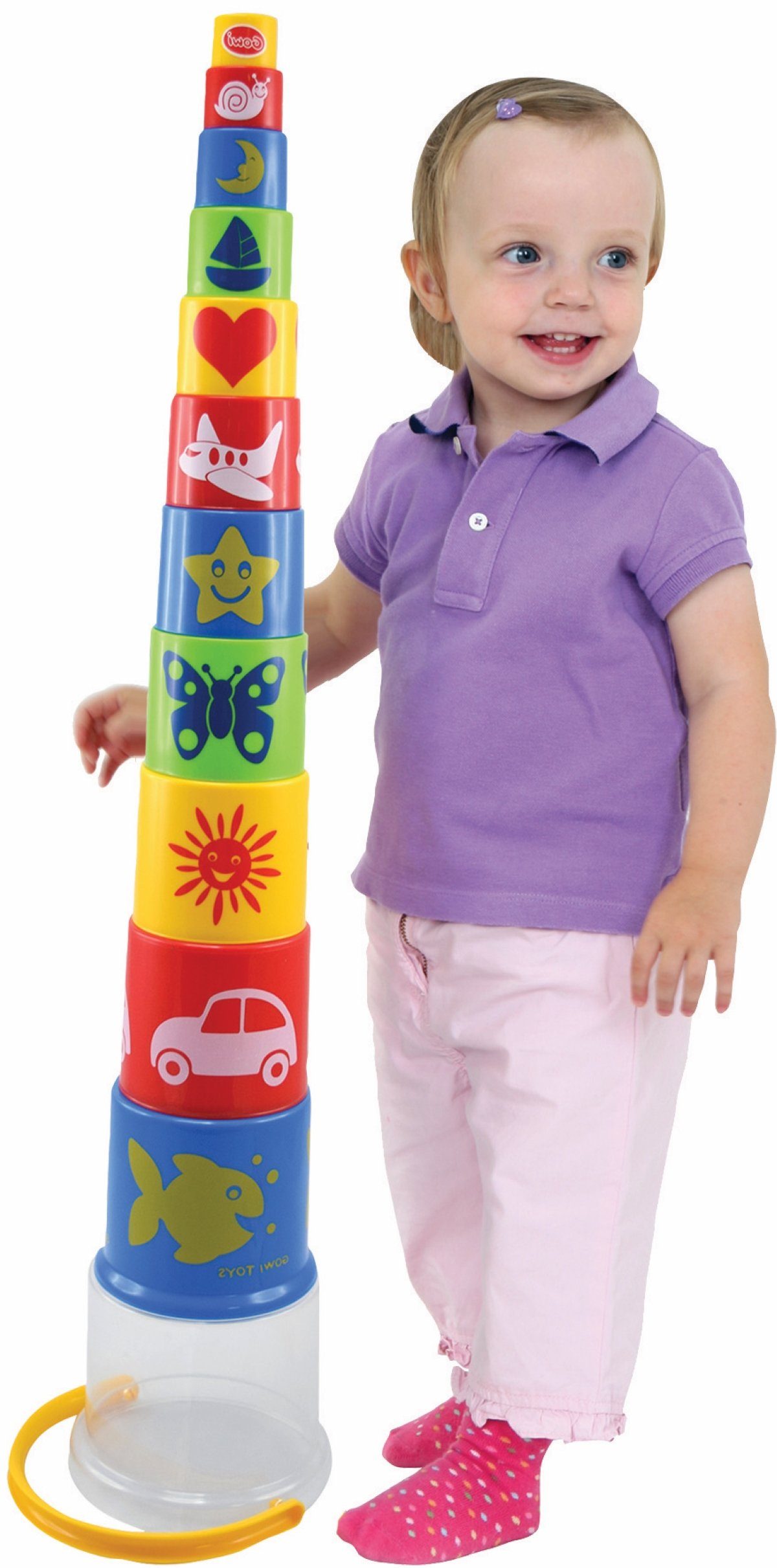 GOWI Stapelspielzeug Pyramide Standard, (12-tlg)