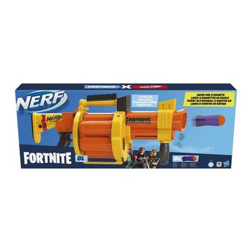 Hasbro Kostüm Dartblaster Nerf Fortnite GL (Grenade Launcher), Hol dir mehrere Gegner auf einmal mit dem Granatenwerfer aus Fortnite.