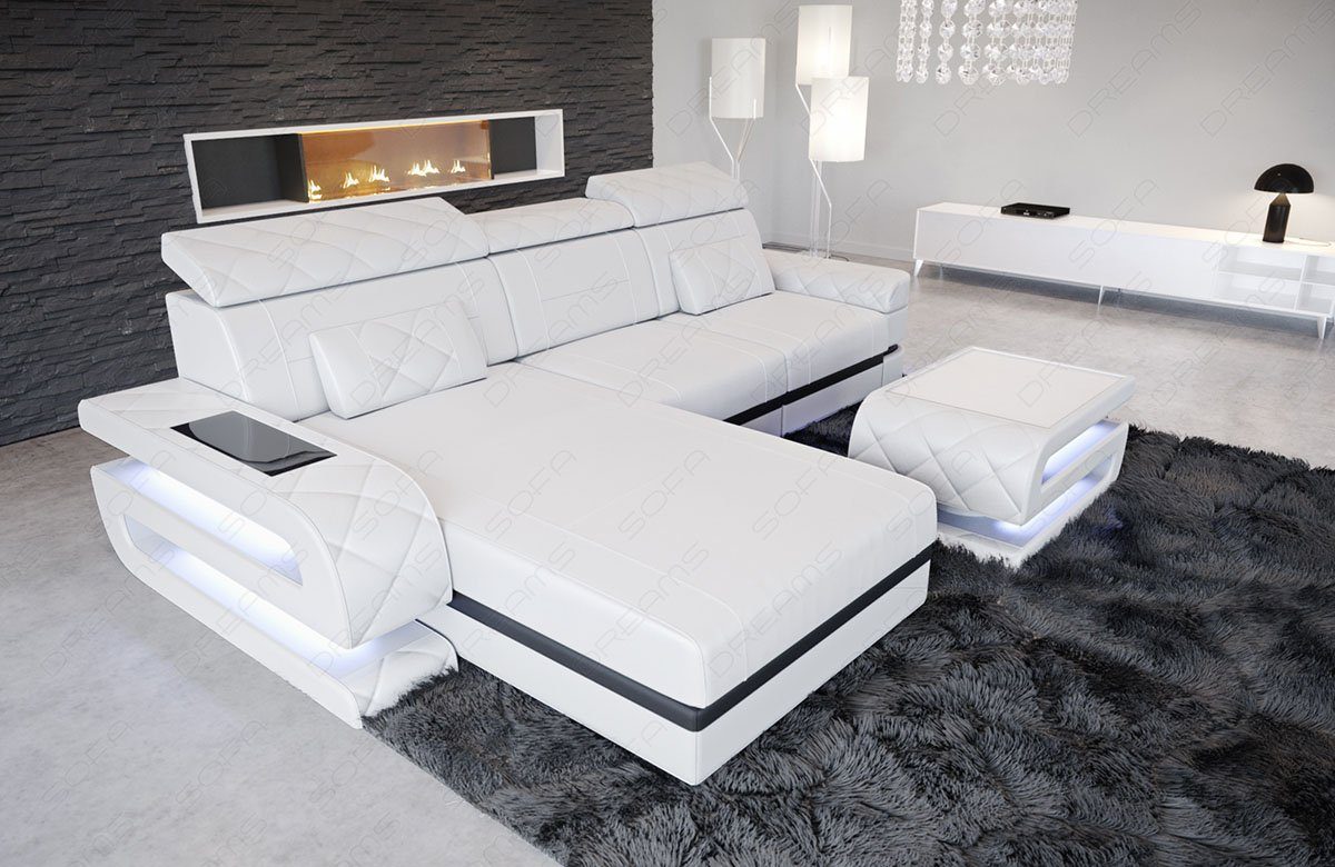 Sofa Dreams Ecksofa Ledersofa Bologna L günstig online kaufen