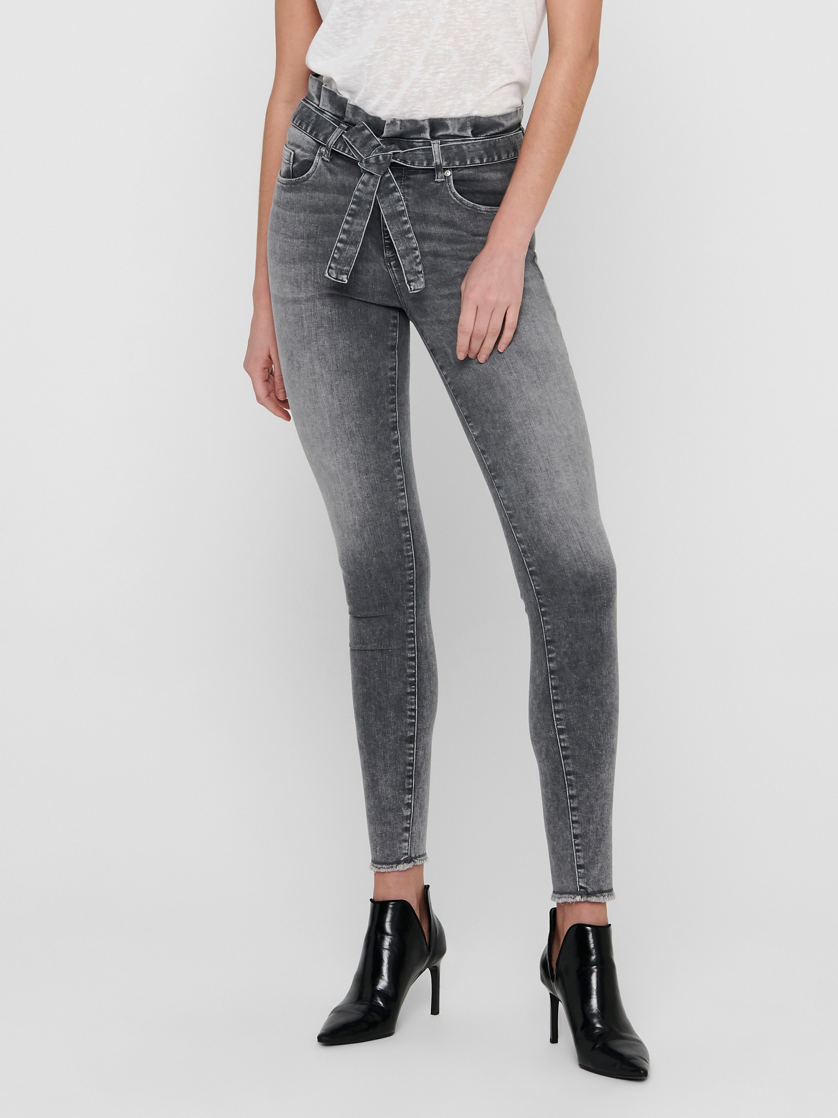 Skinny-fit-Jeans ONLHUSH LIFE MID SK ANK PBAG BB REA0918