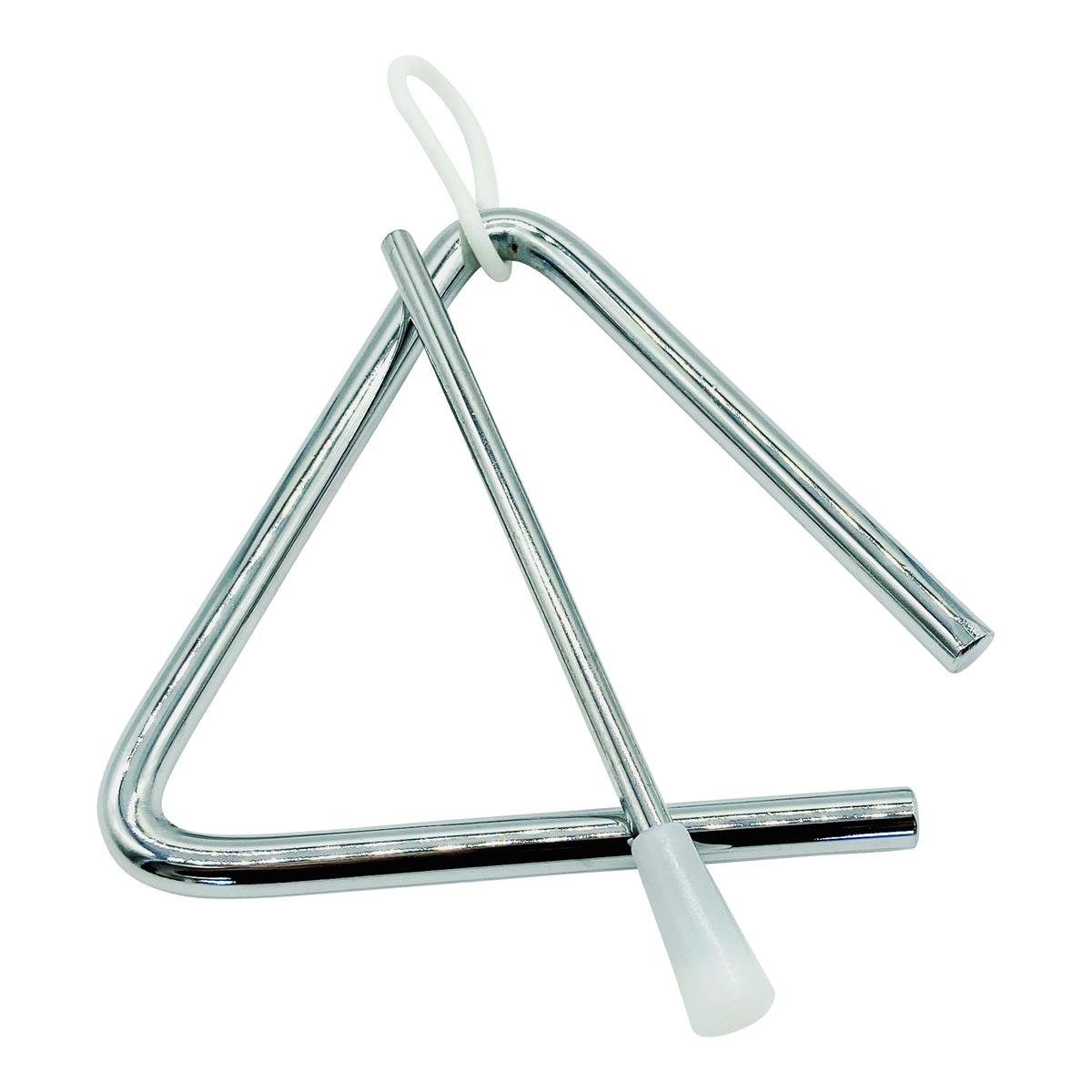 Spielzeug-Musikinstrument GICO Kinder Triangel aus Metall klein 10 x 10 cm m. Klöppel 3869