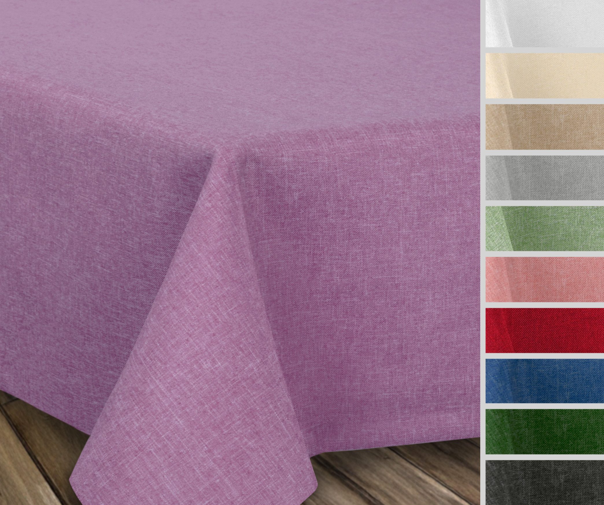 Beautex Tischdecke Fleckenabweisende bügelfreie Tischdecke mit Lotuseffekt, günstig online kaufen