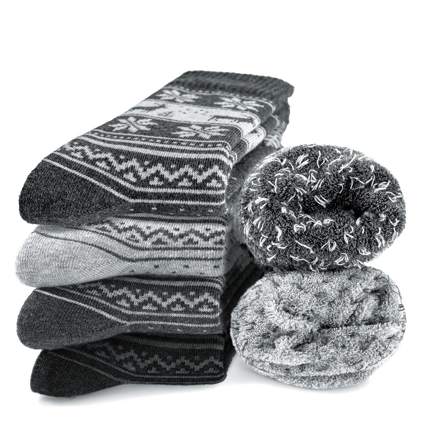 OCCULTO Norwegersocken Damen Norweger Socken 6er Pack (Modell: Frida) (6-Paar)