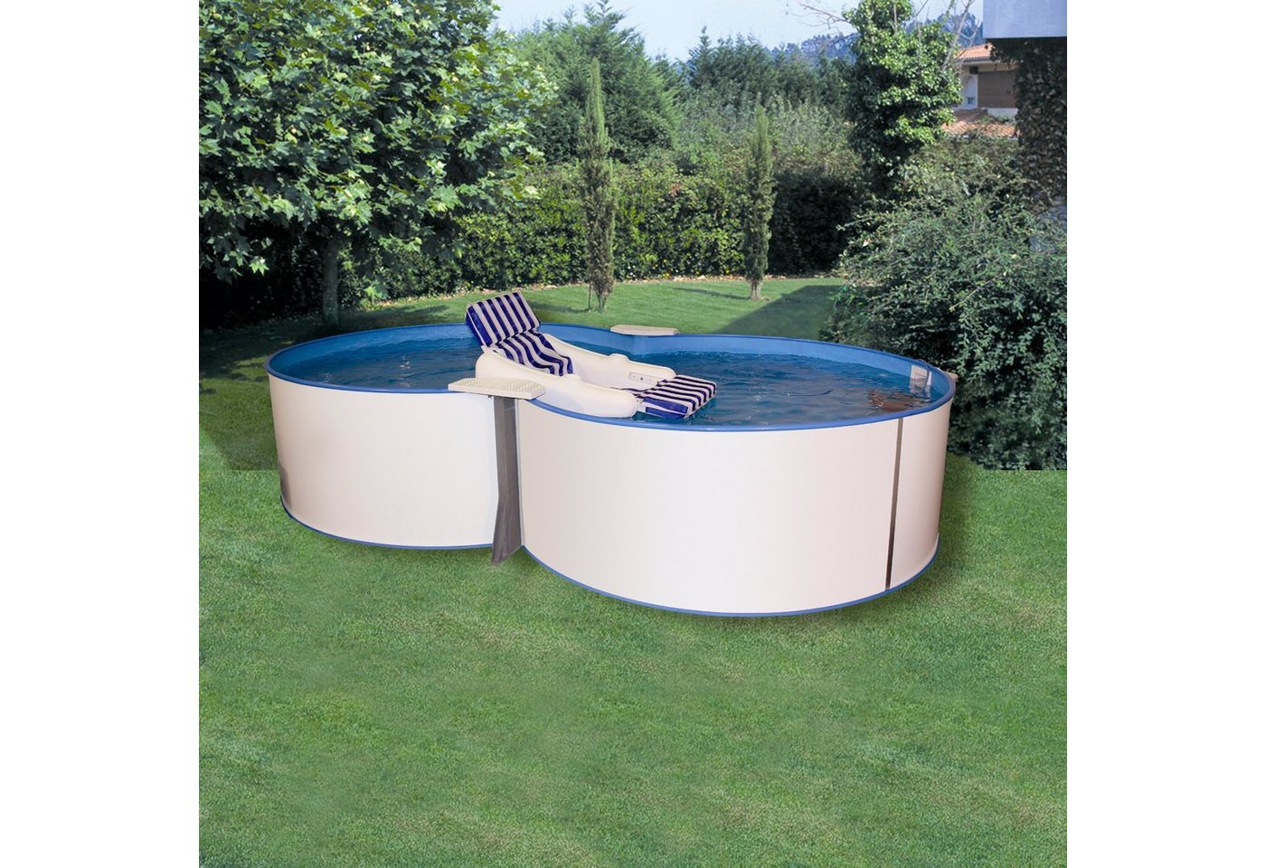 Thumbnail - my POOL BWT Achtformpool JOY 3 (Set, 5-tlg), Höhe 120 cm, in verschiedenen Größen erhältlich