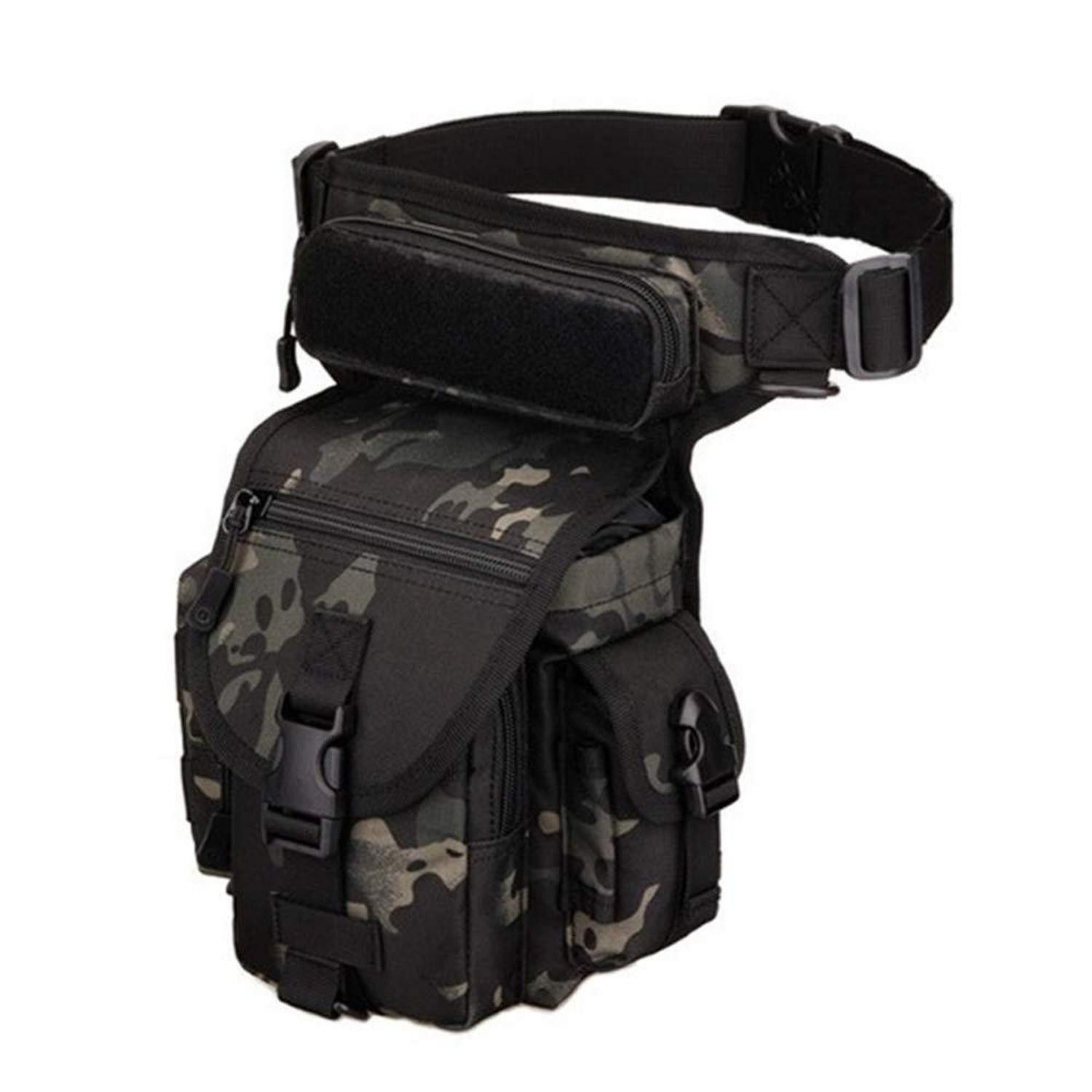 LuxusKollektion Beintasche Beintasche Taktische MOLLE Motorrad Einheitsgröße Typ-1-camouflage