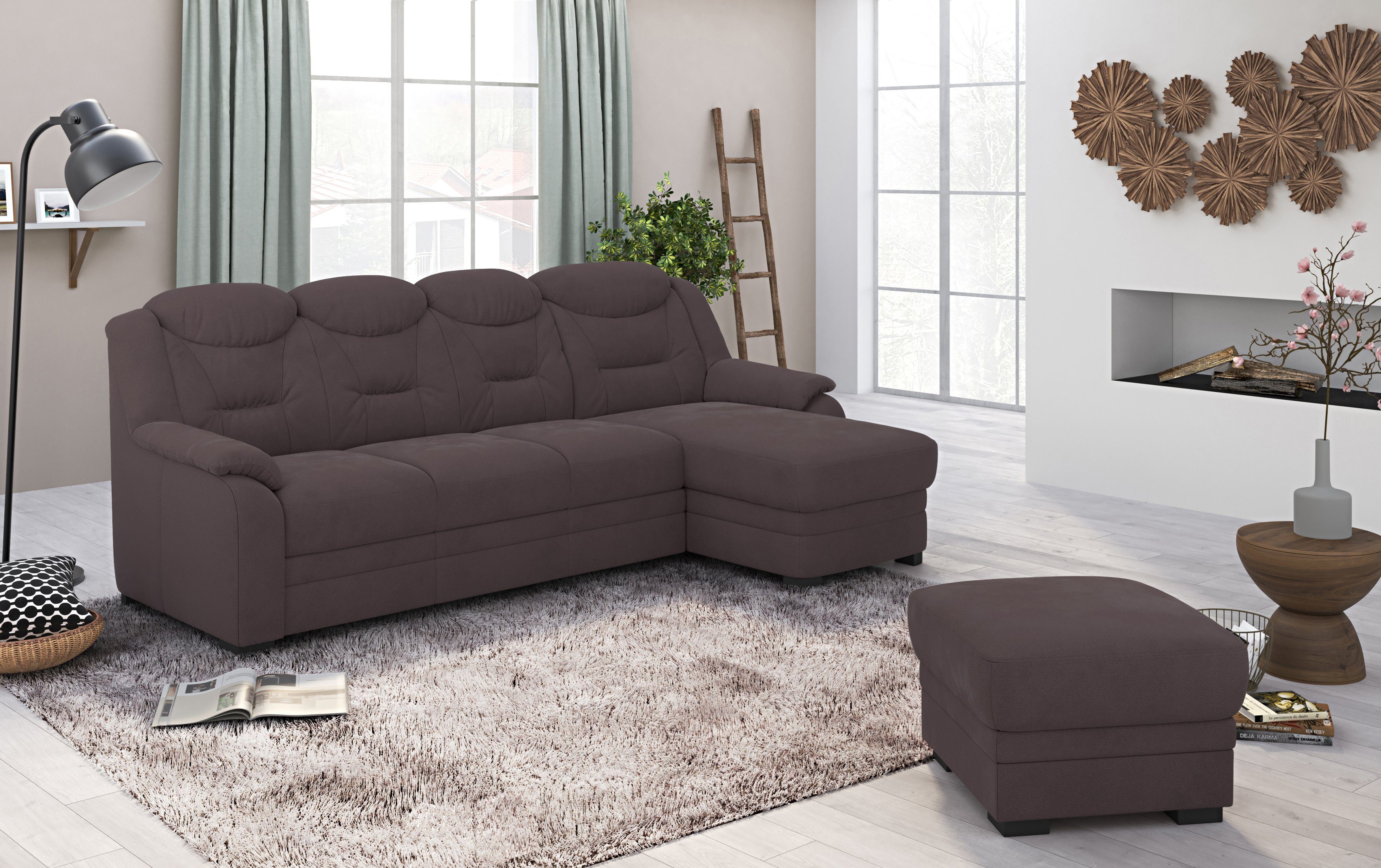 COTTA Ecksofa "Marcus L-Form", wahlweise mit Bettfunktion günstig online kaufen