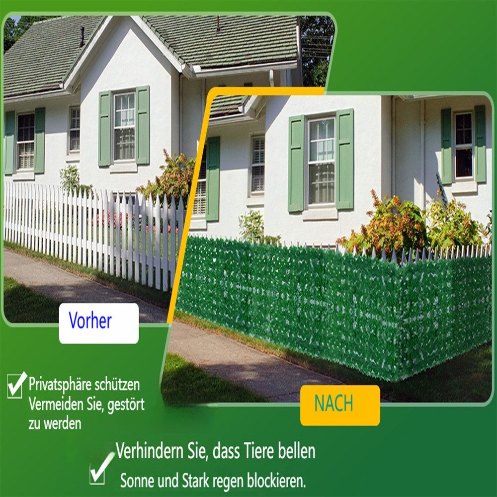 BlingBin Kunsthecken-Sichtschutz Garten-Sichtschutz, Künstlicher Efeu-Sicht günstig online kaufen
