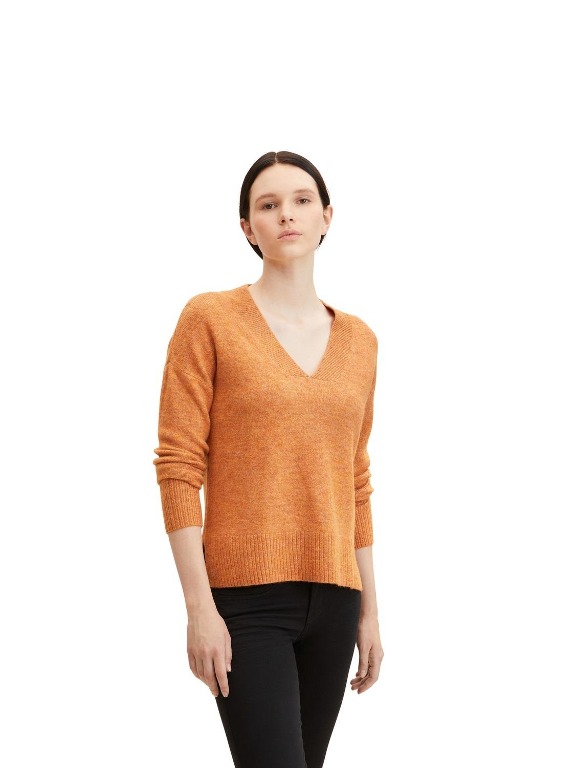 TOM TAILOR Denim Strickpullover COSY V-NECK günstig online kaufen