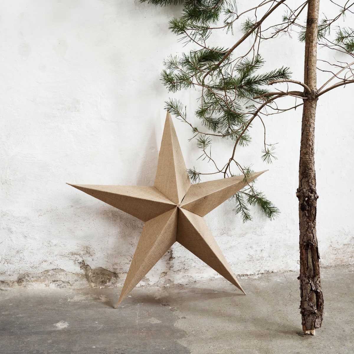 House Doctor Dekoobjekt STAR Jute/Natur, Ø85cm