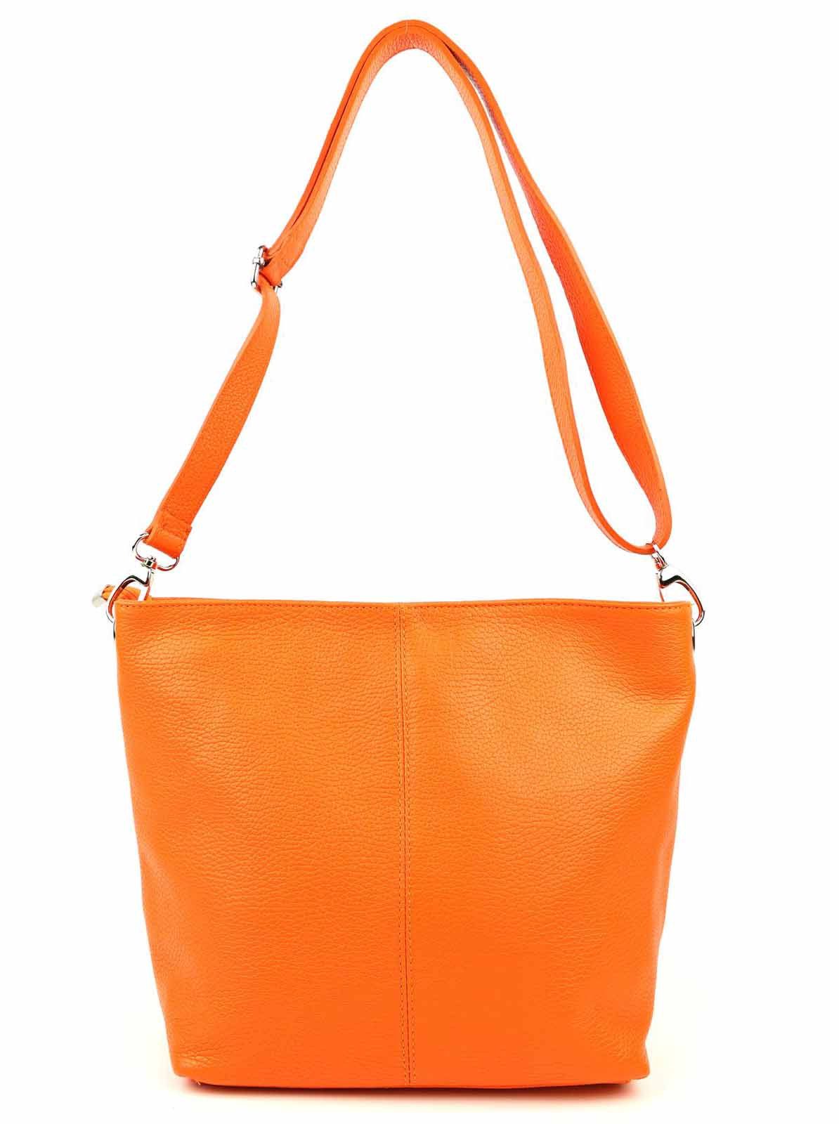 Schultertasche MADE IN ITALY Damen Leder Tasche Shopper Umhängetasche Cross Over Body