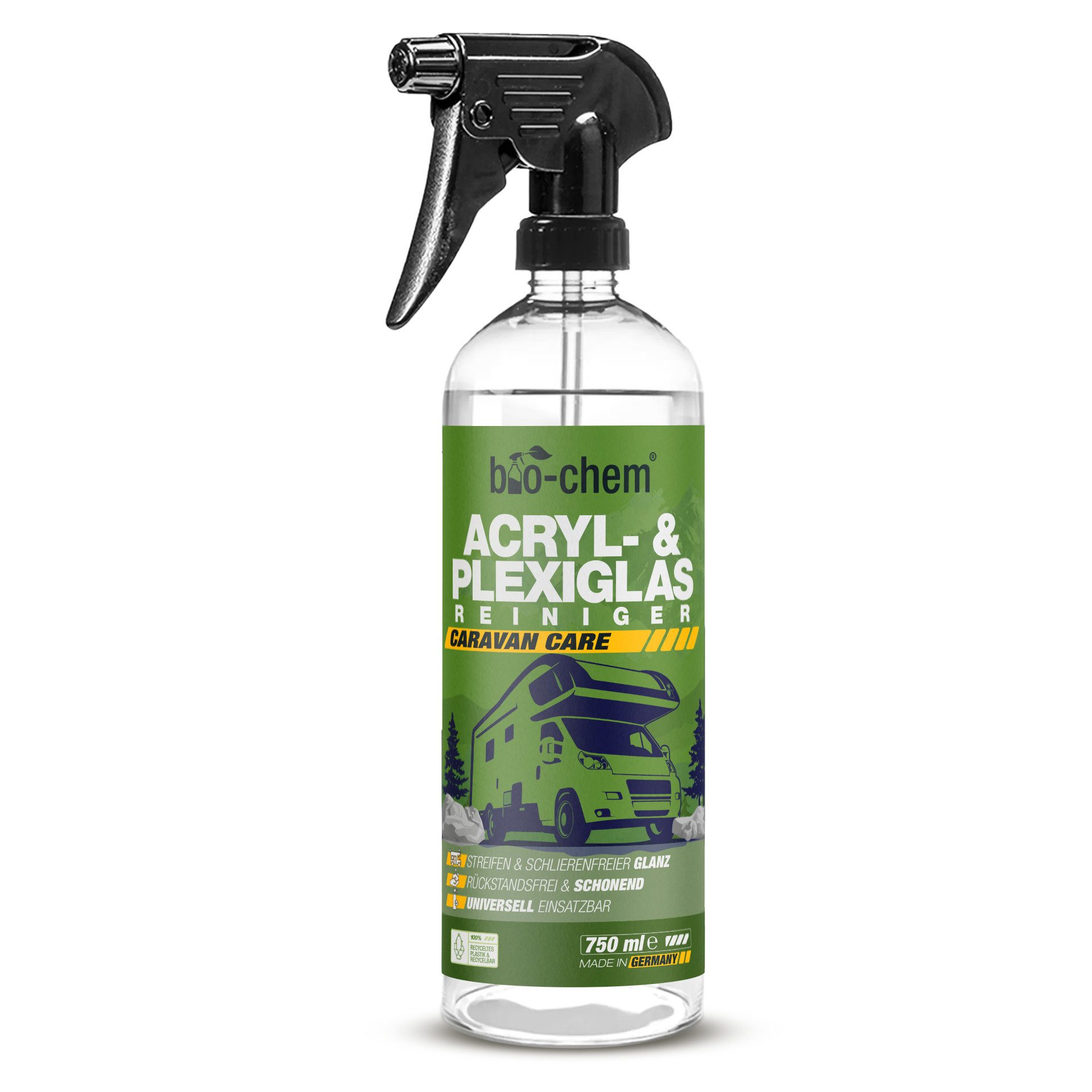 bio-chem Acryl- & Plexiglasreiniger 750ml – Streifenfreie Reinigung Glasreiniger