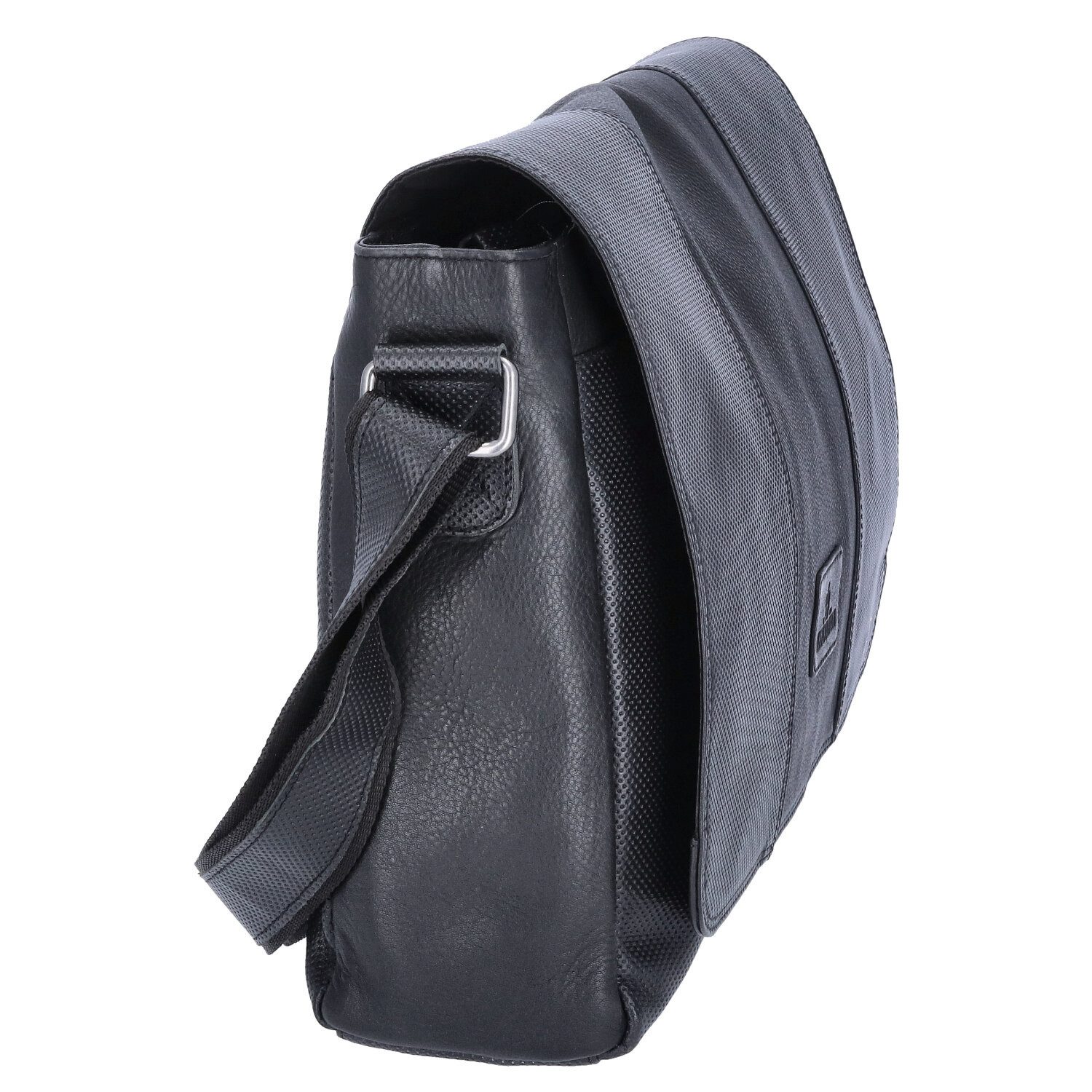 The Skandinavian Brand Umhängetasche The Skandinavian Brand Leder Messenger Black (1-tlg)