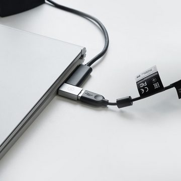 Wicked Chili USB-C zu USB-A Adapter für Webcam USB-Adapter USB-C zu USB-A, Kompatibel mit Logitech C270 / C925e / C920 HD, Jelly Comb H606 1080P