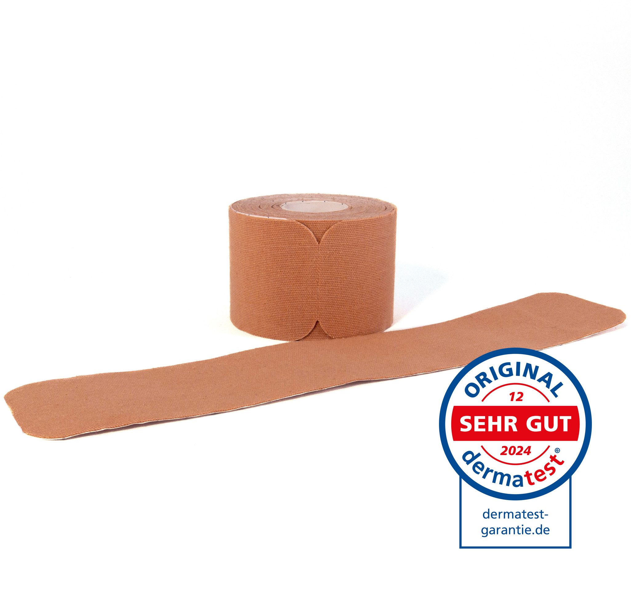 Axion Kinesiologie-Tape PRECUT, 20 vorgeschnittene Sport Tapes 25 x 5 cm - in beige (1-St) hautfreundlich - elastisch, Kinesio-Tapes selbstklebend