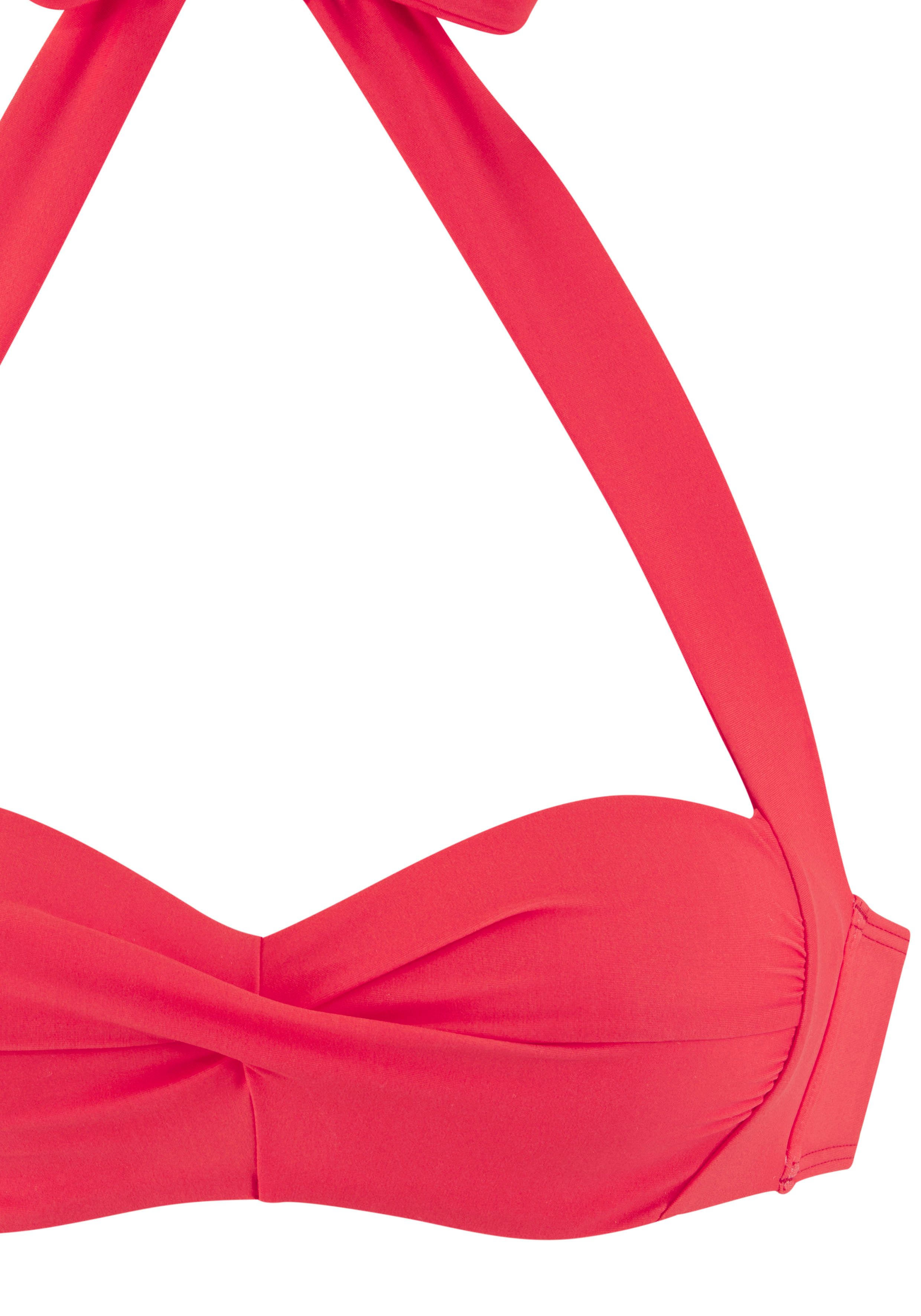 LASCANA Bügel-Bandeau-Bikini-Top Lolo, in getwisteter Optik