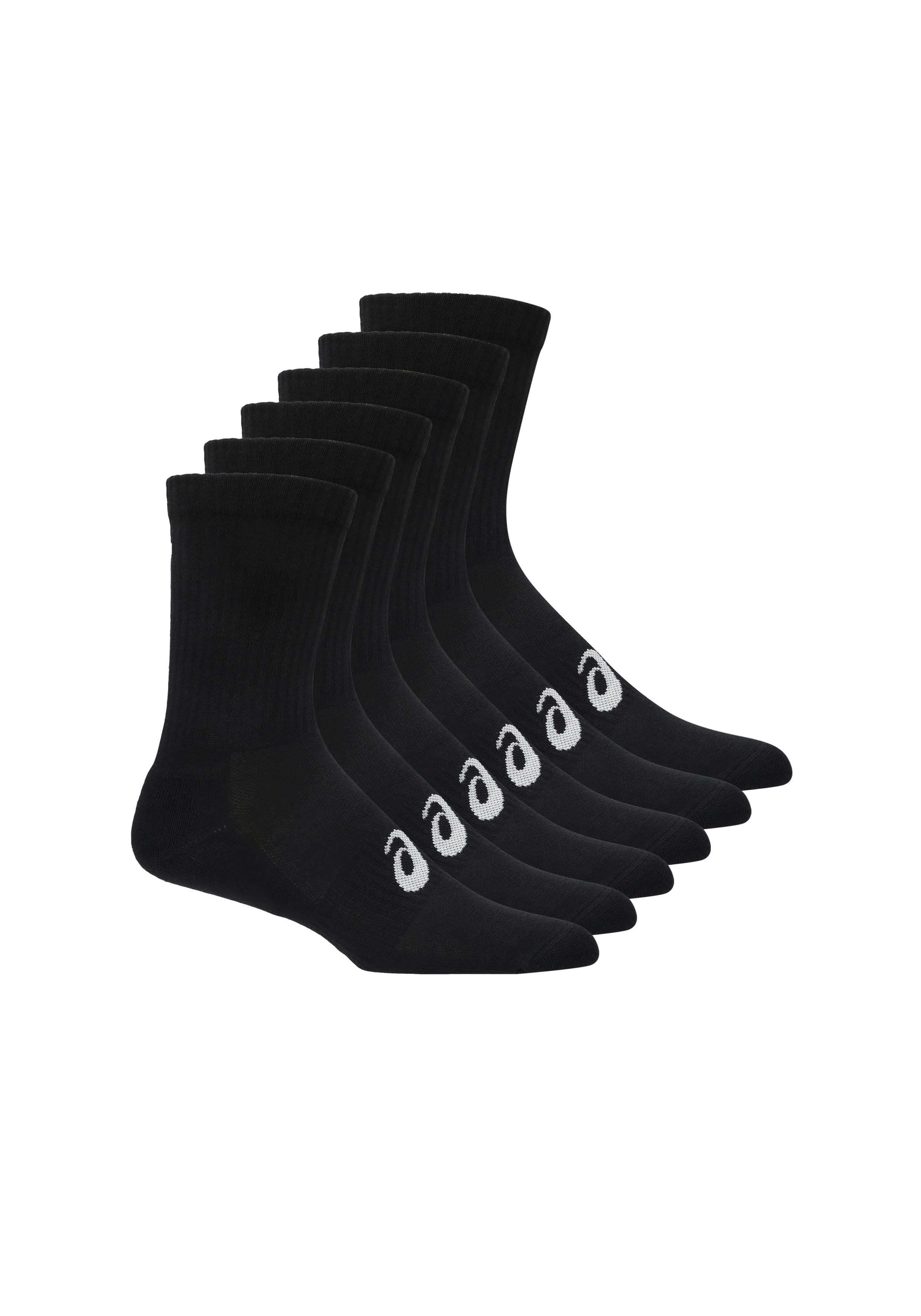 Asics Sportsocken 6 PACK CREW SOCK für Fitness, mit Mesh-Knit-Gewebe, mit Dämpfung