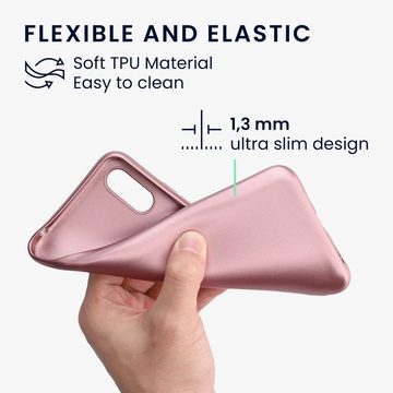 kwmobile Handyhülle Hülle für Xiaomi Redmi 9A / 9AT, Silikon Case - Soft Handyhülle - Handy Cover in Metallic Bronze
