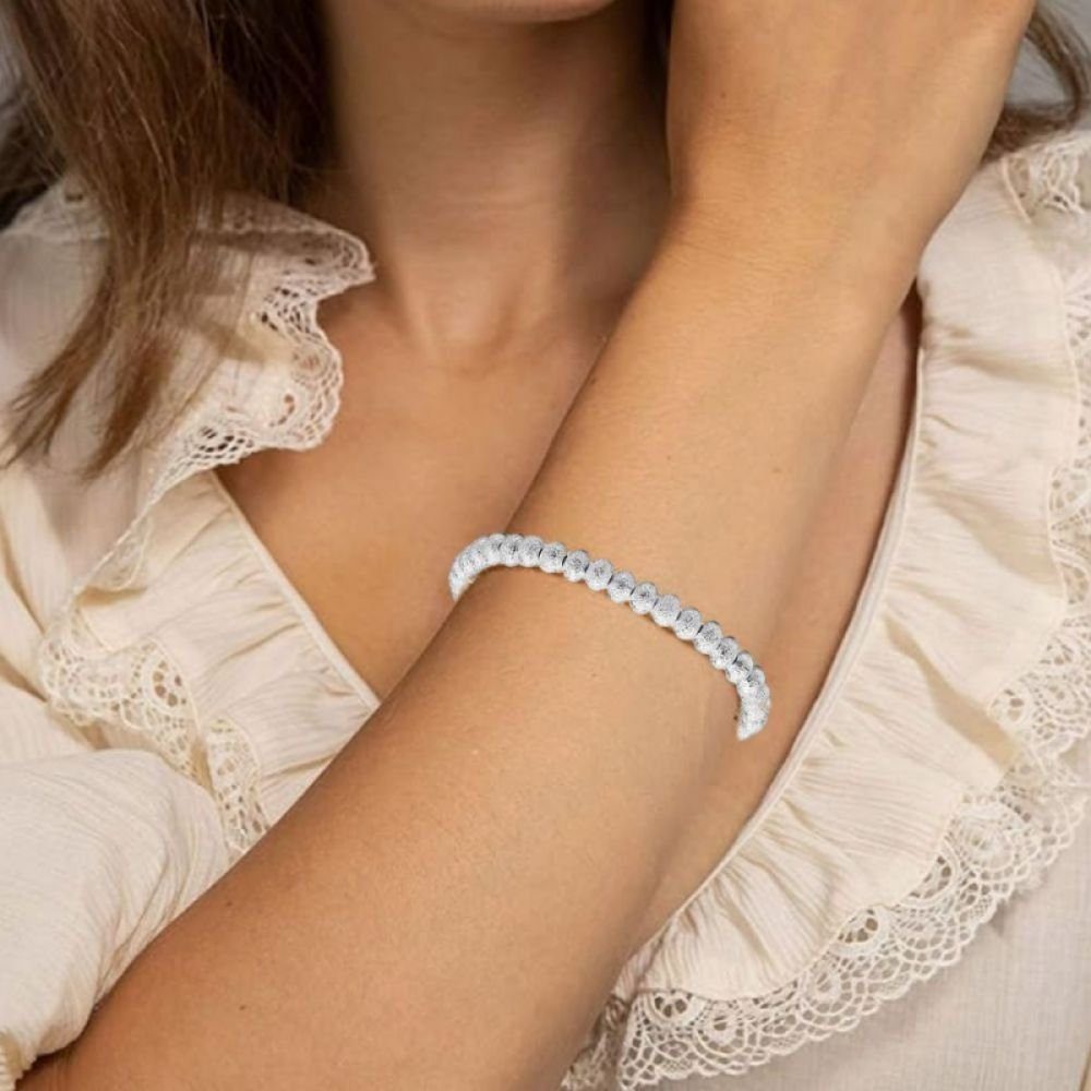 Lubgitsr Armkette (1-tlg) Silber Silberperle Perlenarmband Damen 