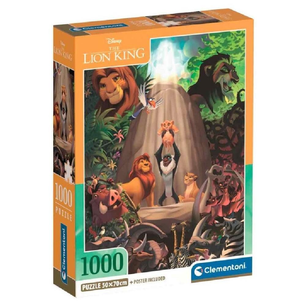 Clementoni® Puzzle Disney The Lion King puzzle 1000pcs, Puzzleteile