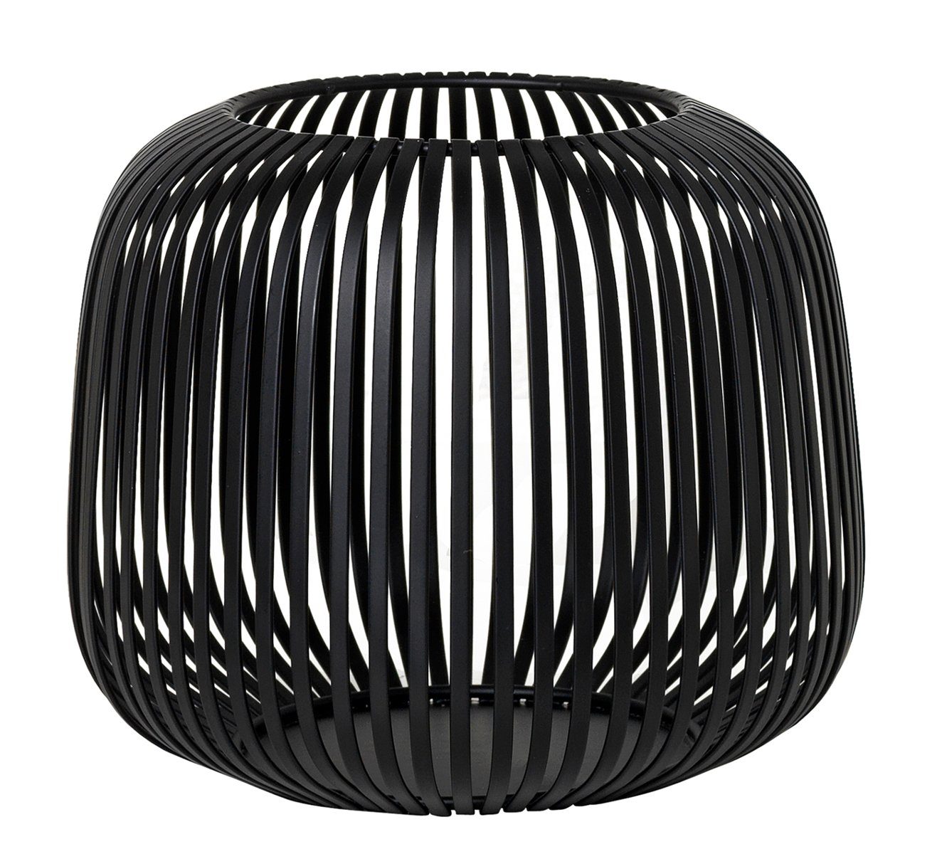 Windlicht Lito S | Ø 20,5 cm, H 17 cm Schwarz günstig online kaufen