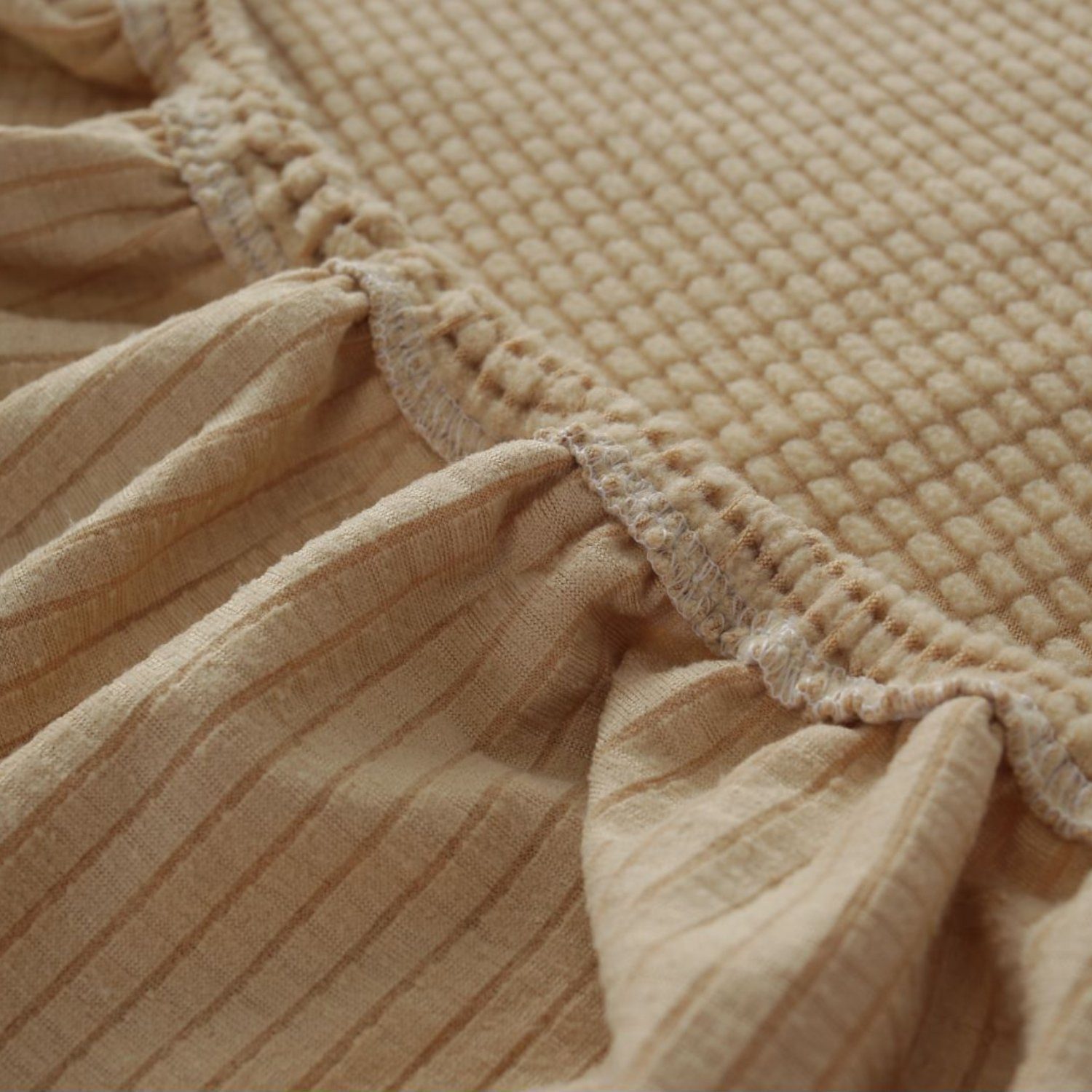 BYSURE Betthusse, Einfarbiger Stretch Bett Kopfteilbezug