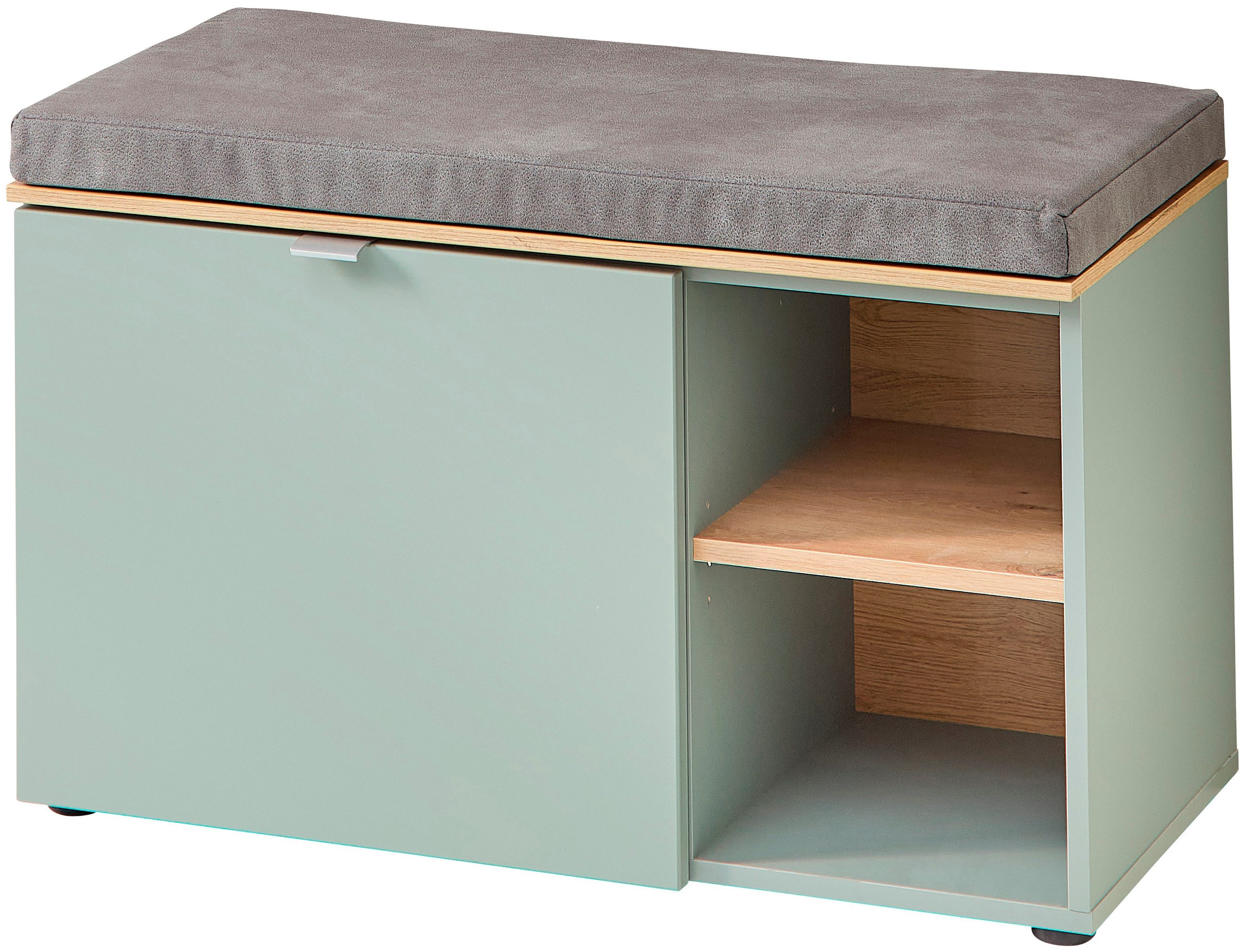 Innostyle Schuhschrank Bari Schuhbank inkl. Sitzkissen, BxHxT 78x50x38 cm (1-St) 1 türig, 4 Fächer, Softclose, ABS Kantenschutz