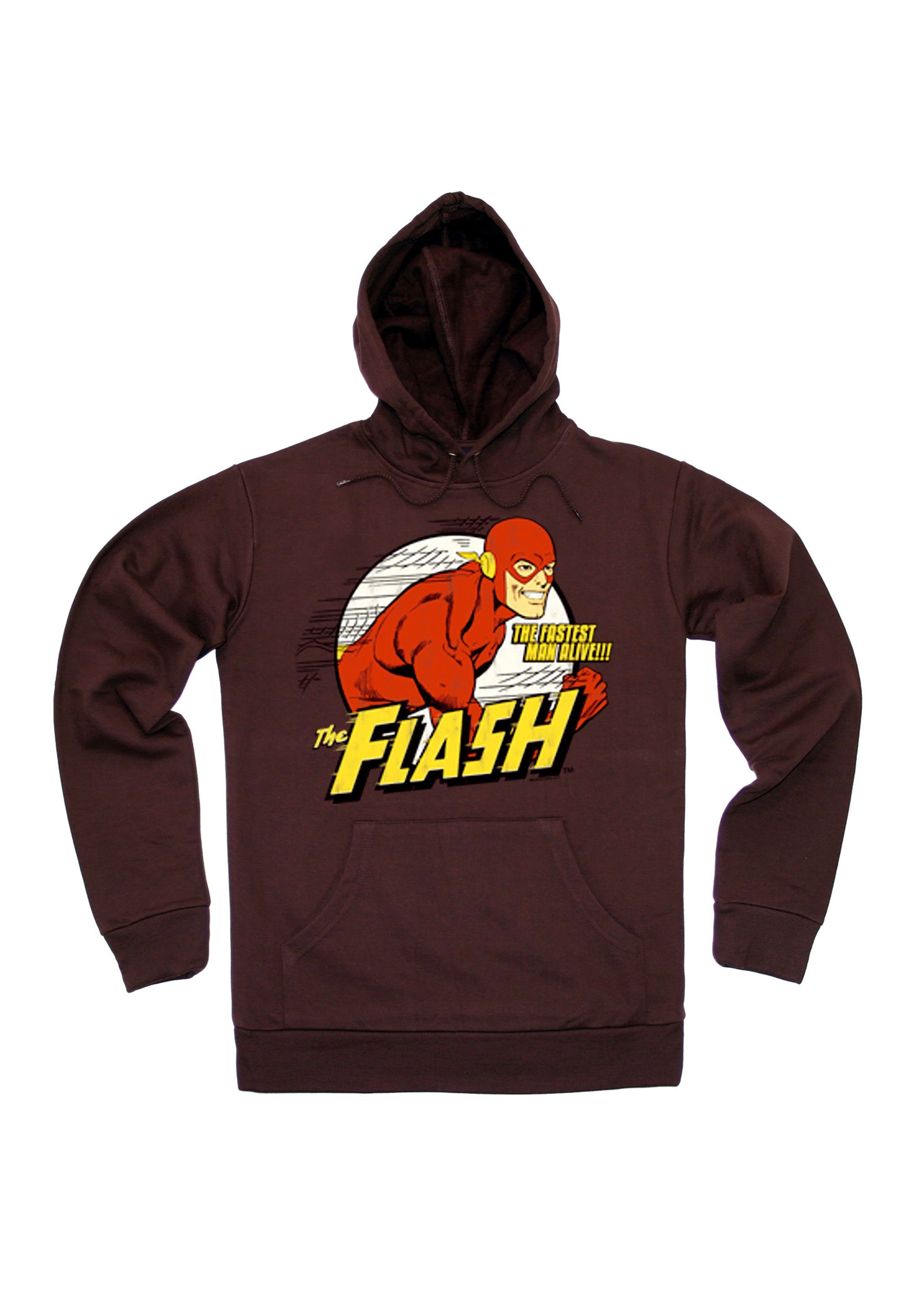 - Alive DC Fastest Flash, Print mit LOGOSHIRT Kapuzensweatshirt Comics lizenziertem Man