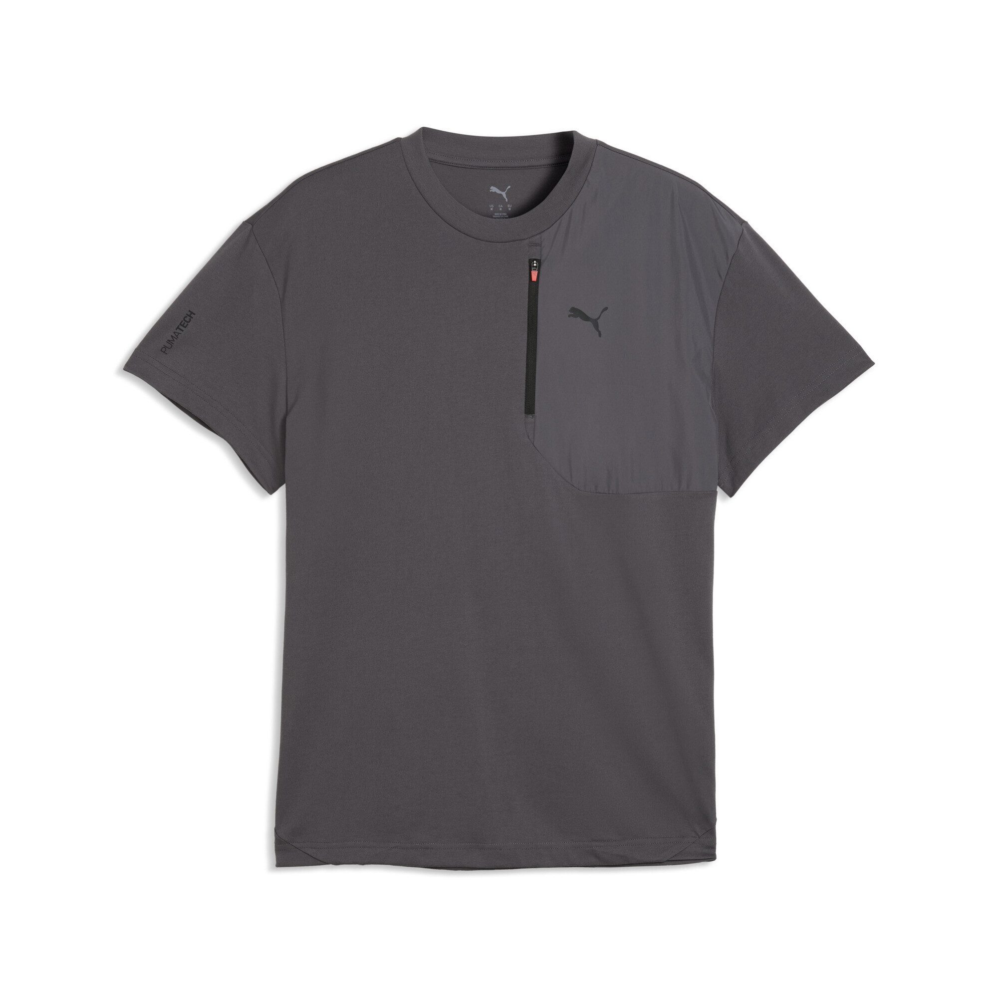 PUMA T-Shirt PUMATECH T-Shirt mit Brusttasche Herren