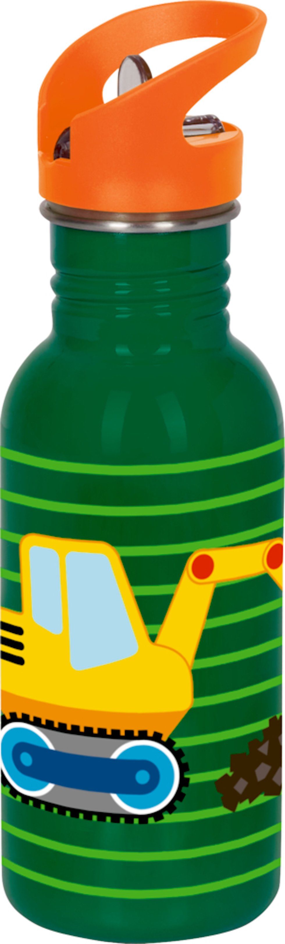 sichere bin, groß Trinkflasche mal l, SPIEGELBURG Wenn Edelstahlflasche ich DIE und Bagger ansprechende grün, Trinklösung COPPENRATH 0,5