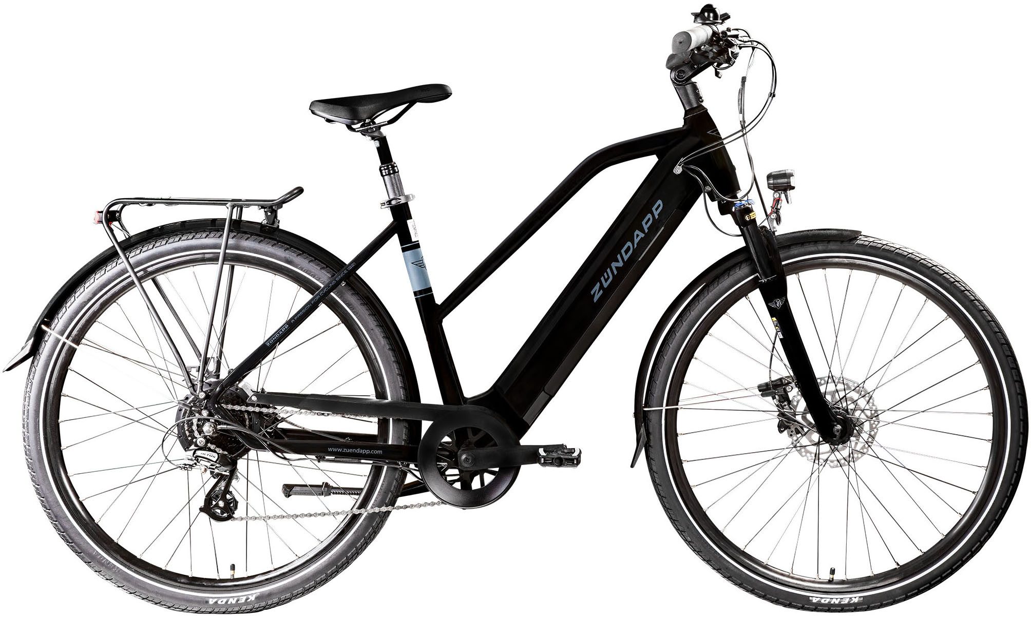Zündapp E-Bike Trekkingrad Z810, 24 Gang Shimano Altus RD-M310 Schaltwerk, Kettenschaltung, Heckmotor, 417,6 Wh, Pedelec, Elektrofahrrad für Damen