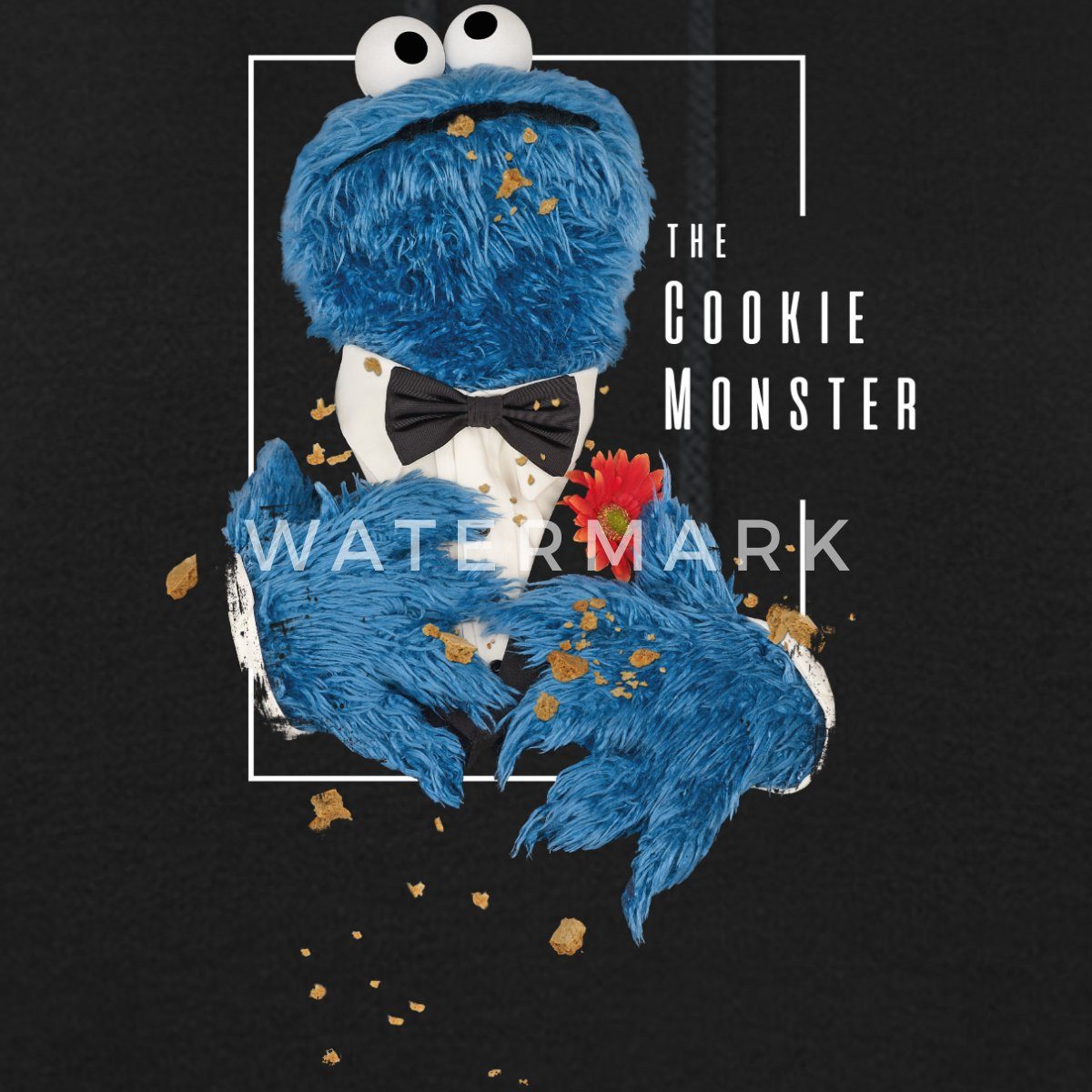 Spreadshirt Hoodie Sesamstraße The Cookie Monster Damen Hoodie (1-tlg)