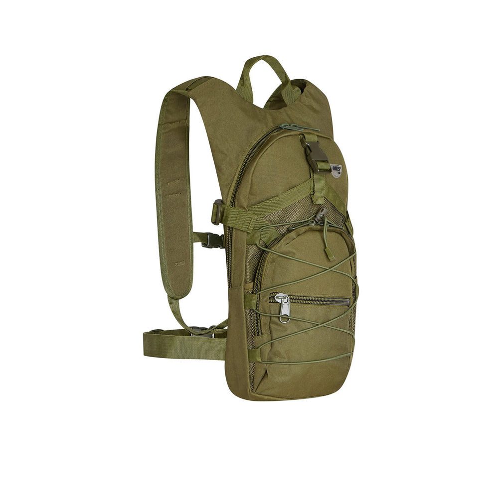 NILS CAMP Rucksack Trekkingrucksack Trinkrucksack (Spar-Set, 1-tlg., 42 x 21 x 14 cm), Trinkblasenfach, wasserbeständig, 5 Vordertaschen