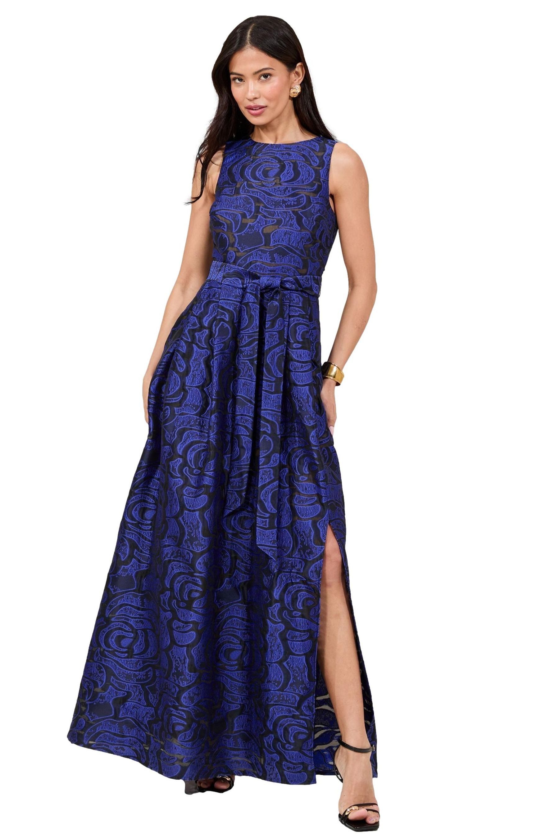 LIPSY Maxikleid Lipsy Premium Maxikleid mit Gürtel, Regular (1-tlg)