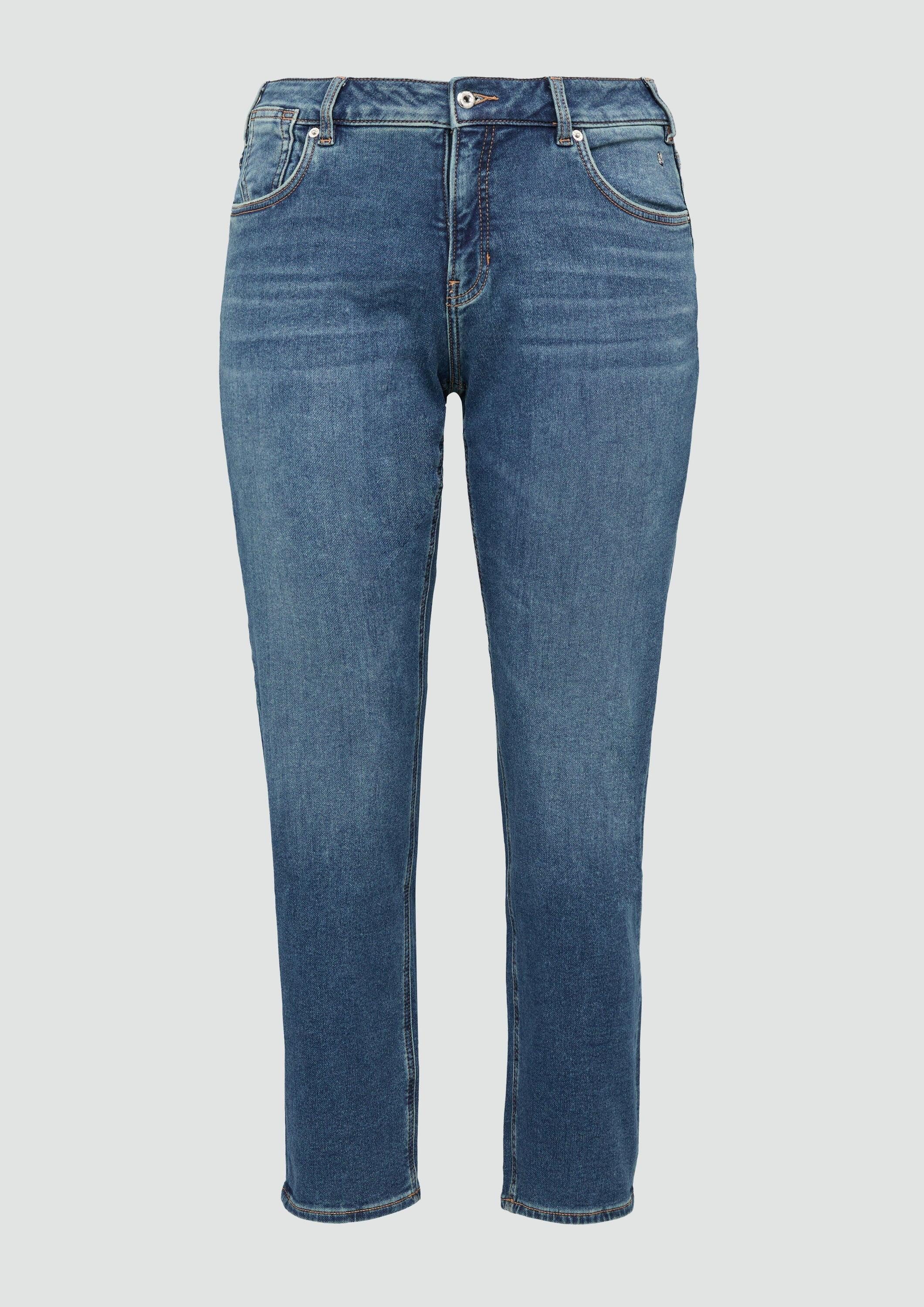 s.Oliver Weite Jeans Jeans-Hose Jeans / Curvy Fit / Mid Rise / Slim Tapered Leg