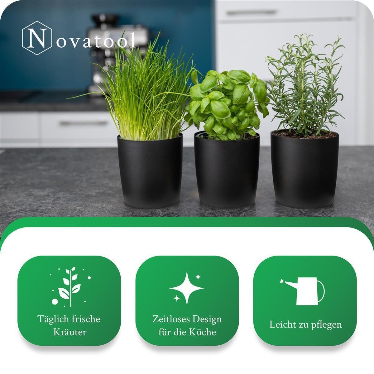 Novaliv Kräutertopf - (2 St), 2x günstig online kaufen