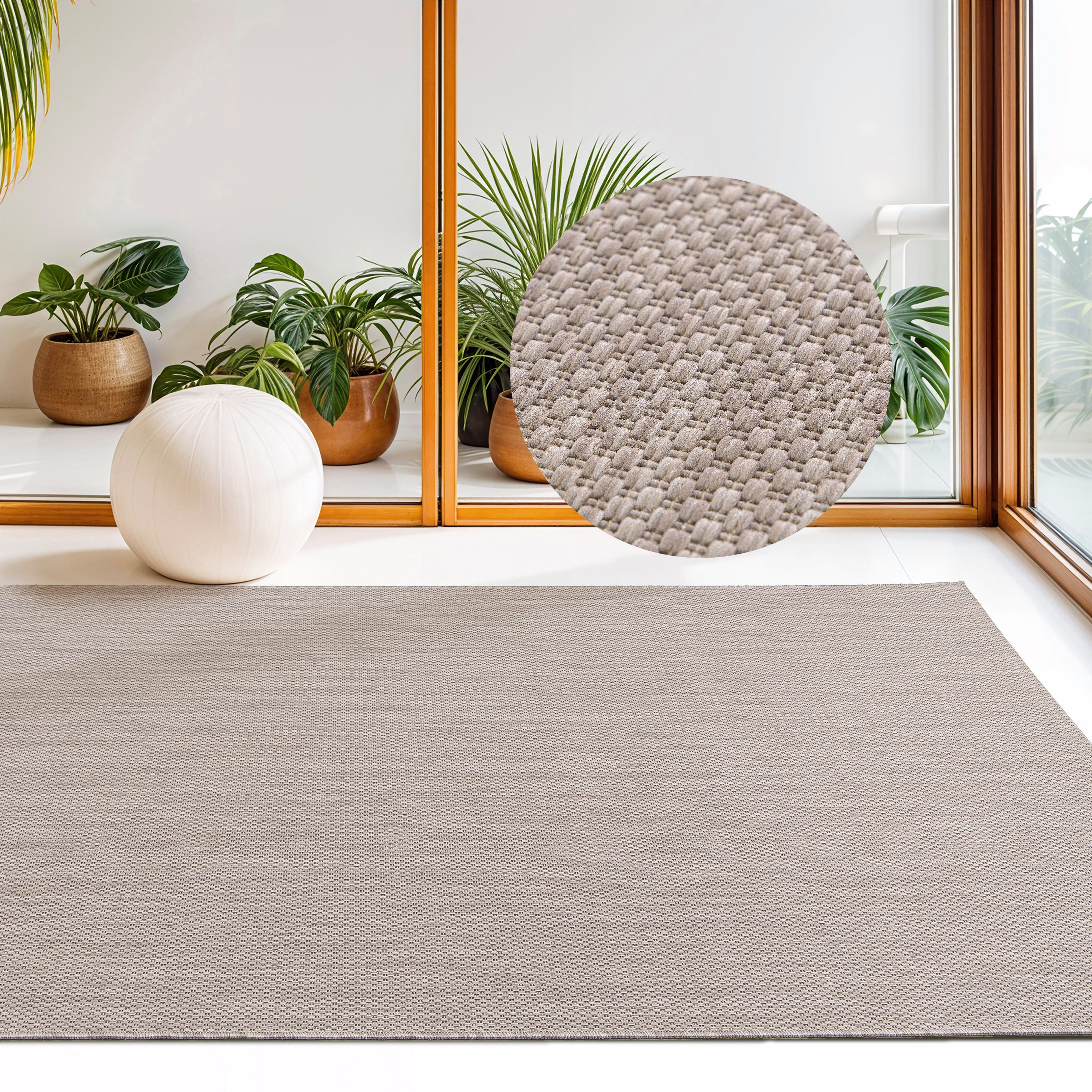 my home Teppich Florida, Made in Belgium, rechteckig, Höhe: 7 mm, Outdoor, günstig online kaufen