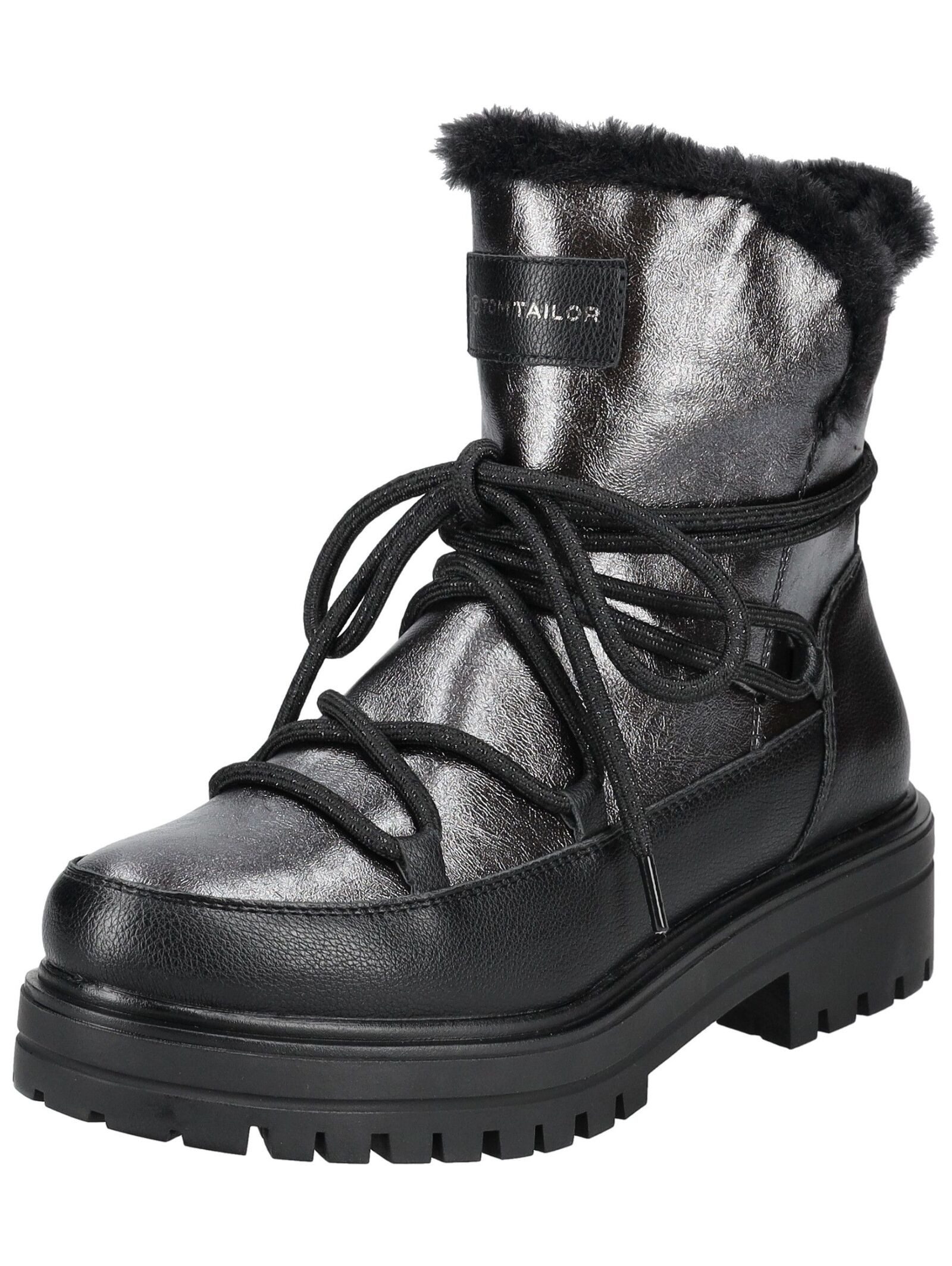 TOM TAILOR Tom Tailor Сапогиette Lederimitat/Textil Schnürstiefelette