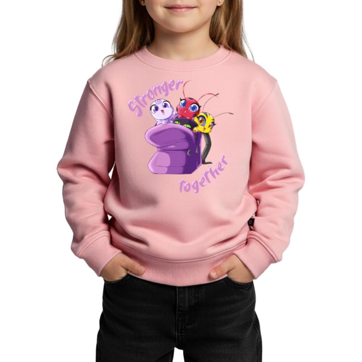 Sweatshirt Miraculous Stronger Together Kinder Premium Pullover