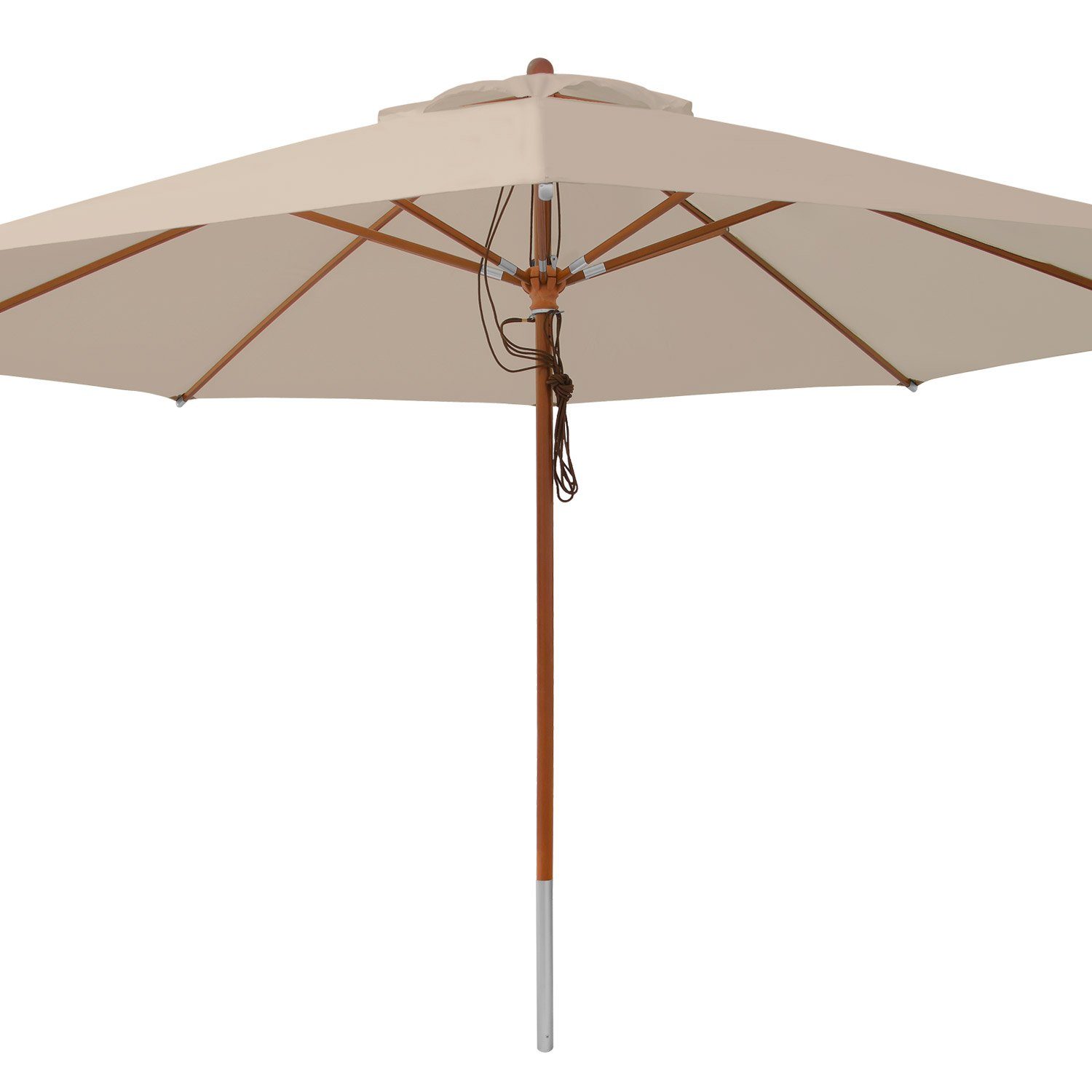 anndora-sonnenschirm Sonnenschirm 4m rund Gartenschirm Marktschirm, wasserabweisende Oberflächen