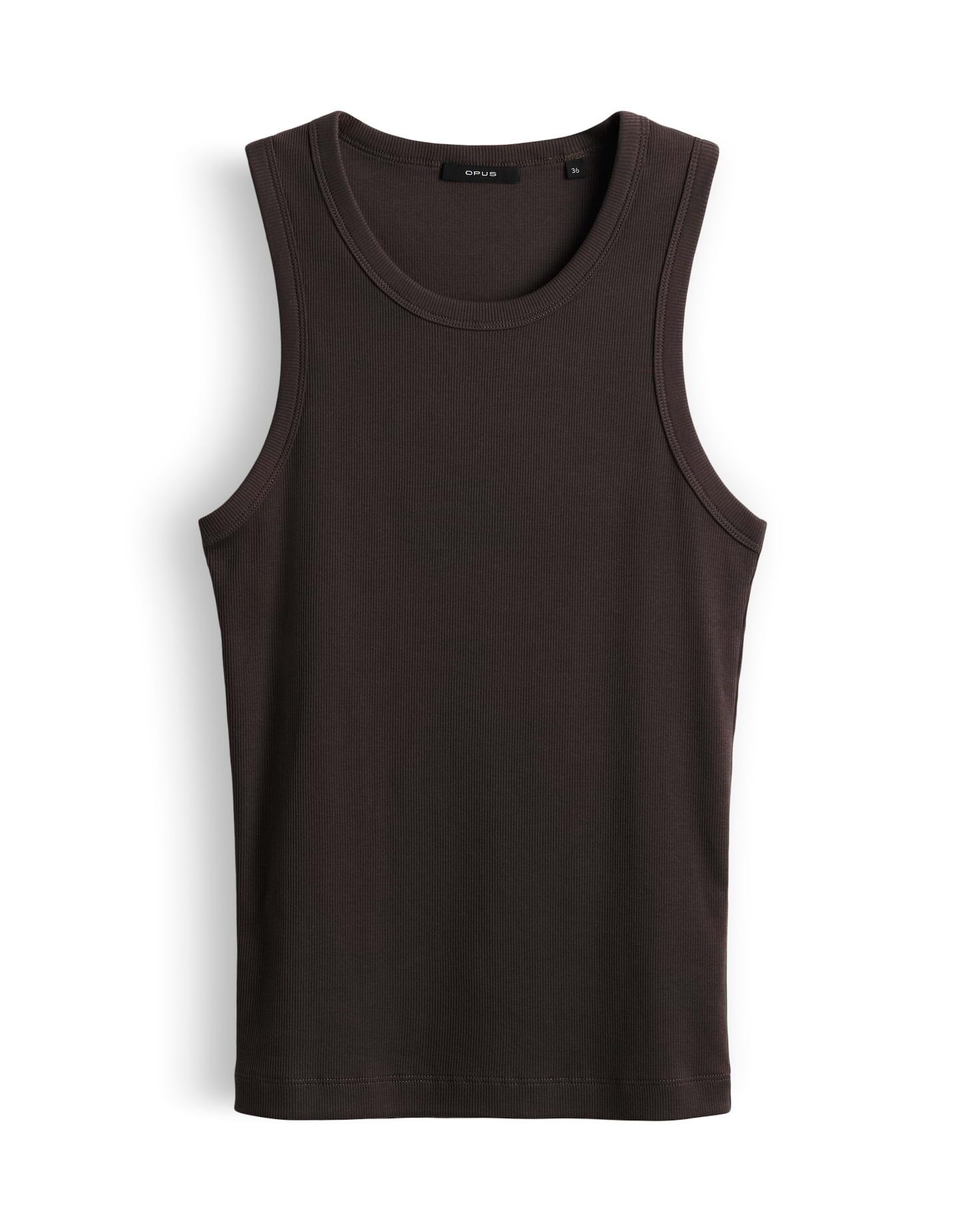 OPUS Tanktop Ilesso aus Baumwolle in schmaler Passform Ärmellos geschnitten für sommerliche Looks