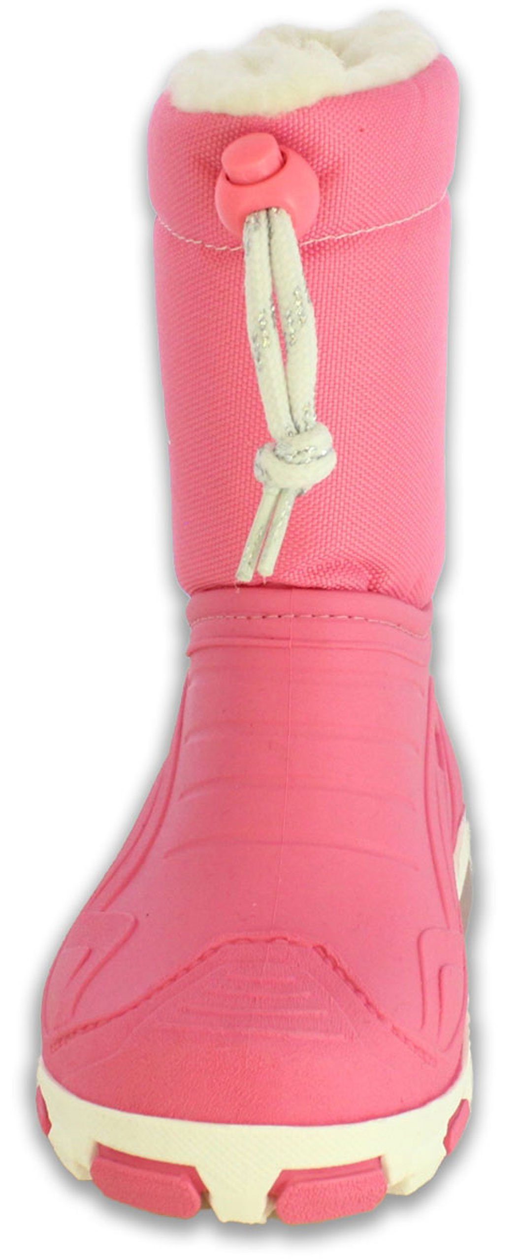 Beck Winterstiefel Blinking Stars Gummistiefel (für Mädchen, sehr warmes flauschiges Warmfutter, Blinksohle für mehr Sicherheit im Dunkeln) Zum Schlupfen, leichter Einstieg