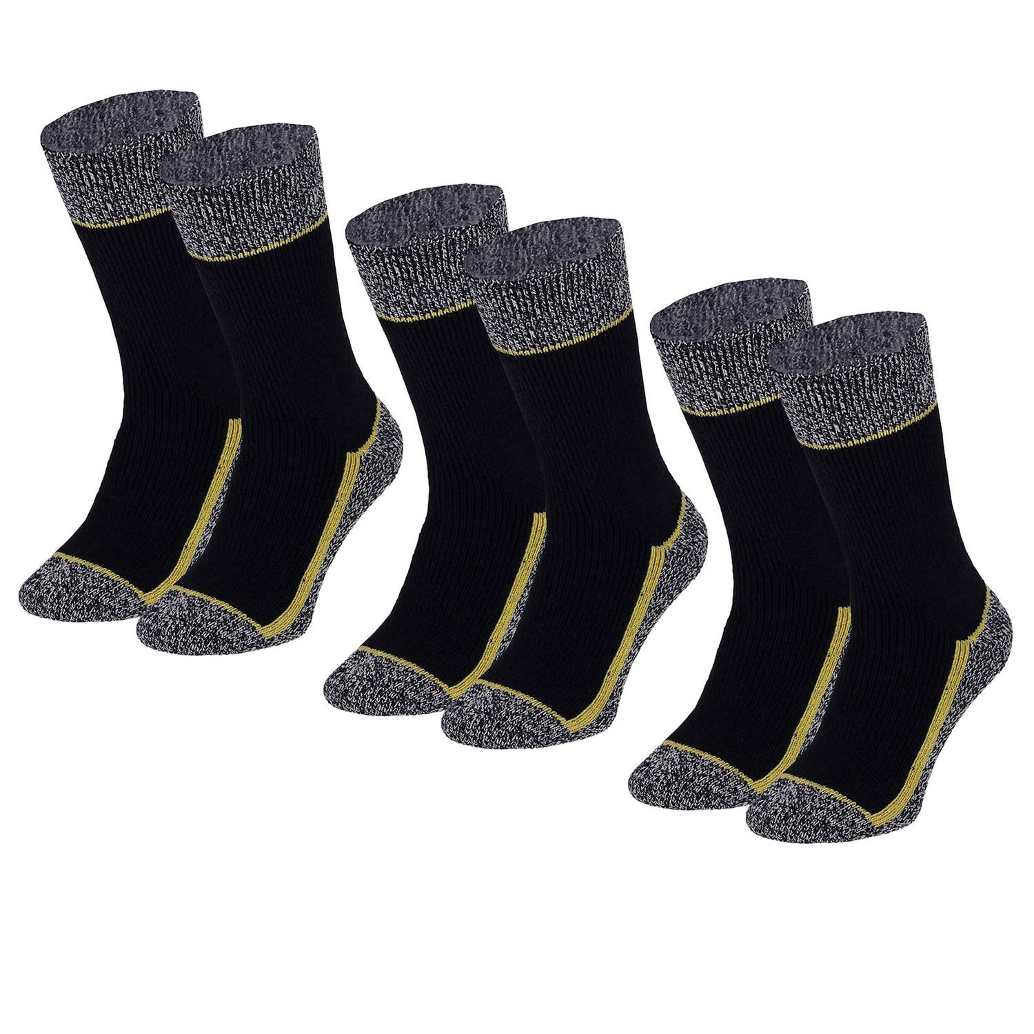 Heatkeeper Socken THERMO ARBEITSSOCKEN (3-Paar) mit extra dicker Struktur, verstärkte Fersen- und Zehen, 3 Paar
