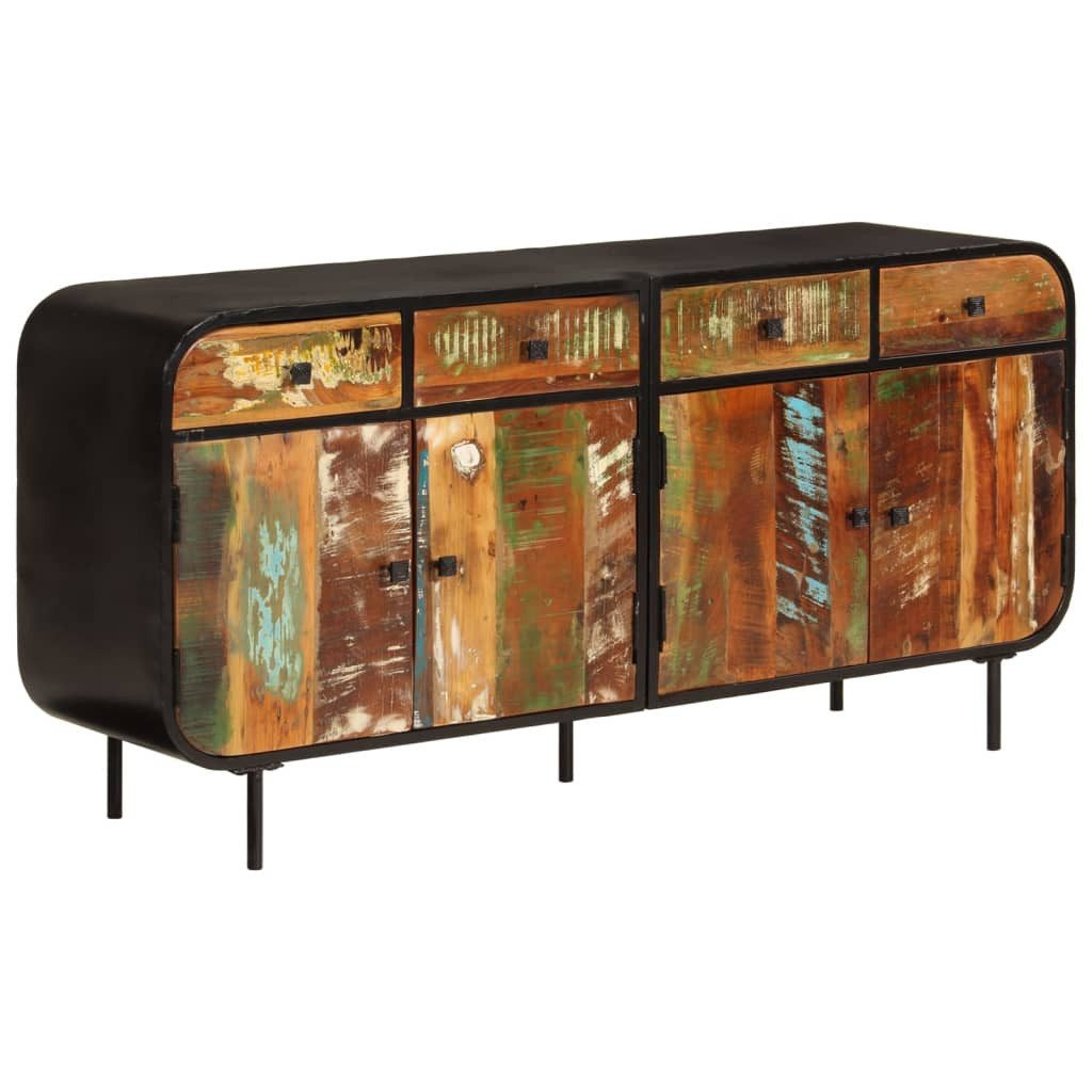 vidaXL Sideboard Sideboard 140x35x70 cm Altholz Massiv und Metall günstig online kaufen