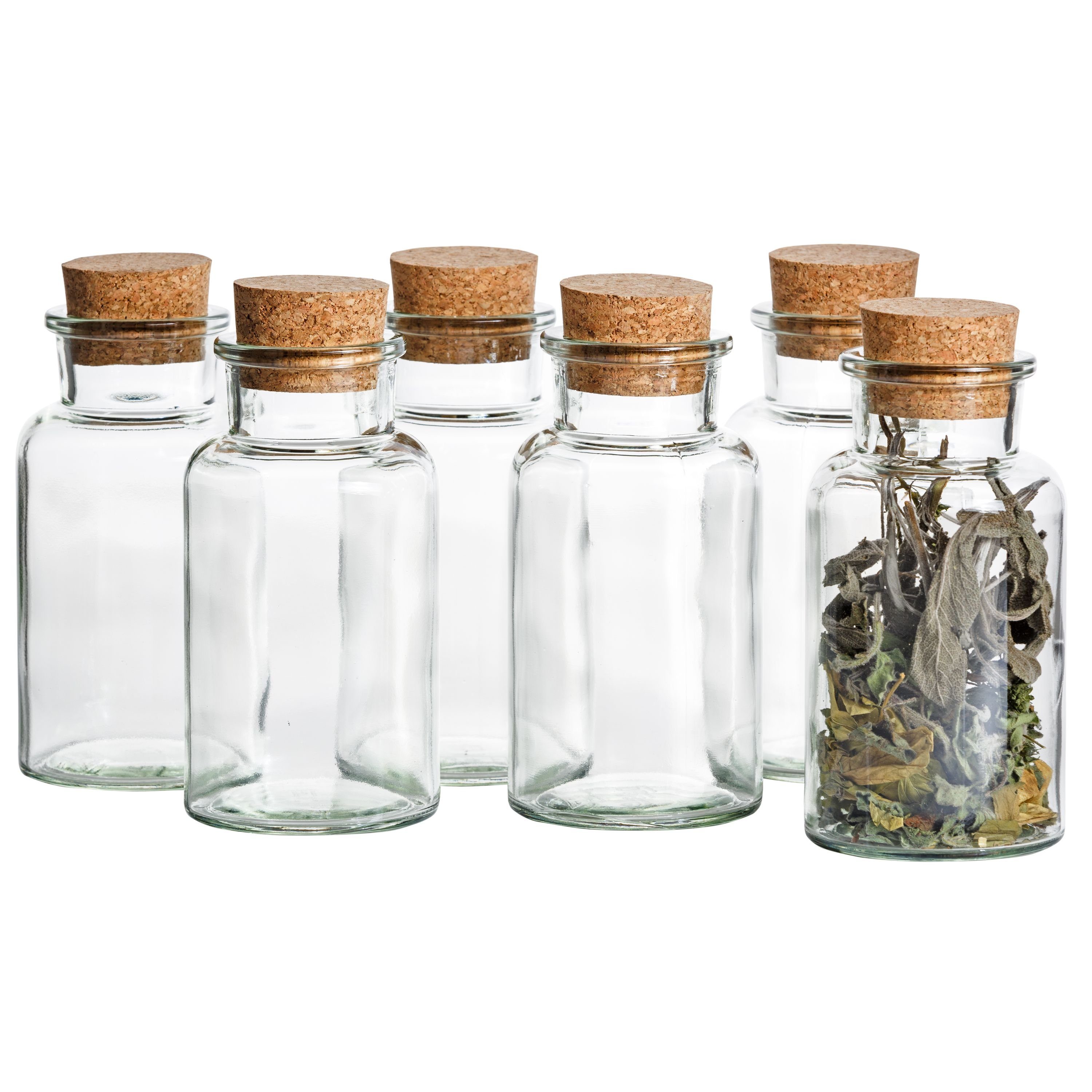 MamboCat Gewürzbehälter 6er Set Gewürzgläser 300ml + Korken, Aufbewahrung K günstig online kaufen