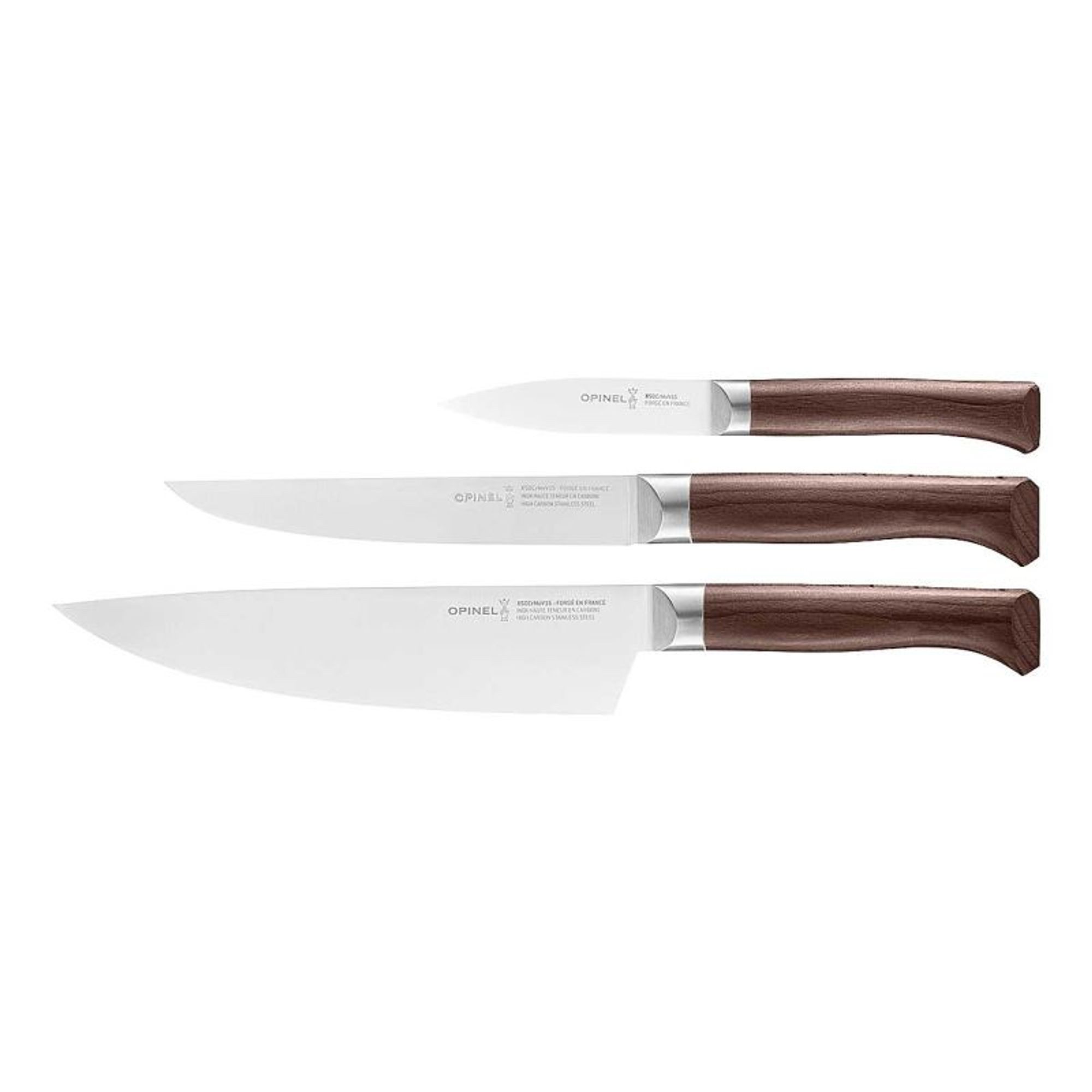 Opinel Поварские ножи Opinel Les Forgés 1890 TRIO Küchenmesser-Set